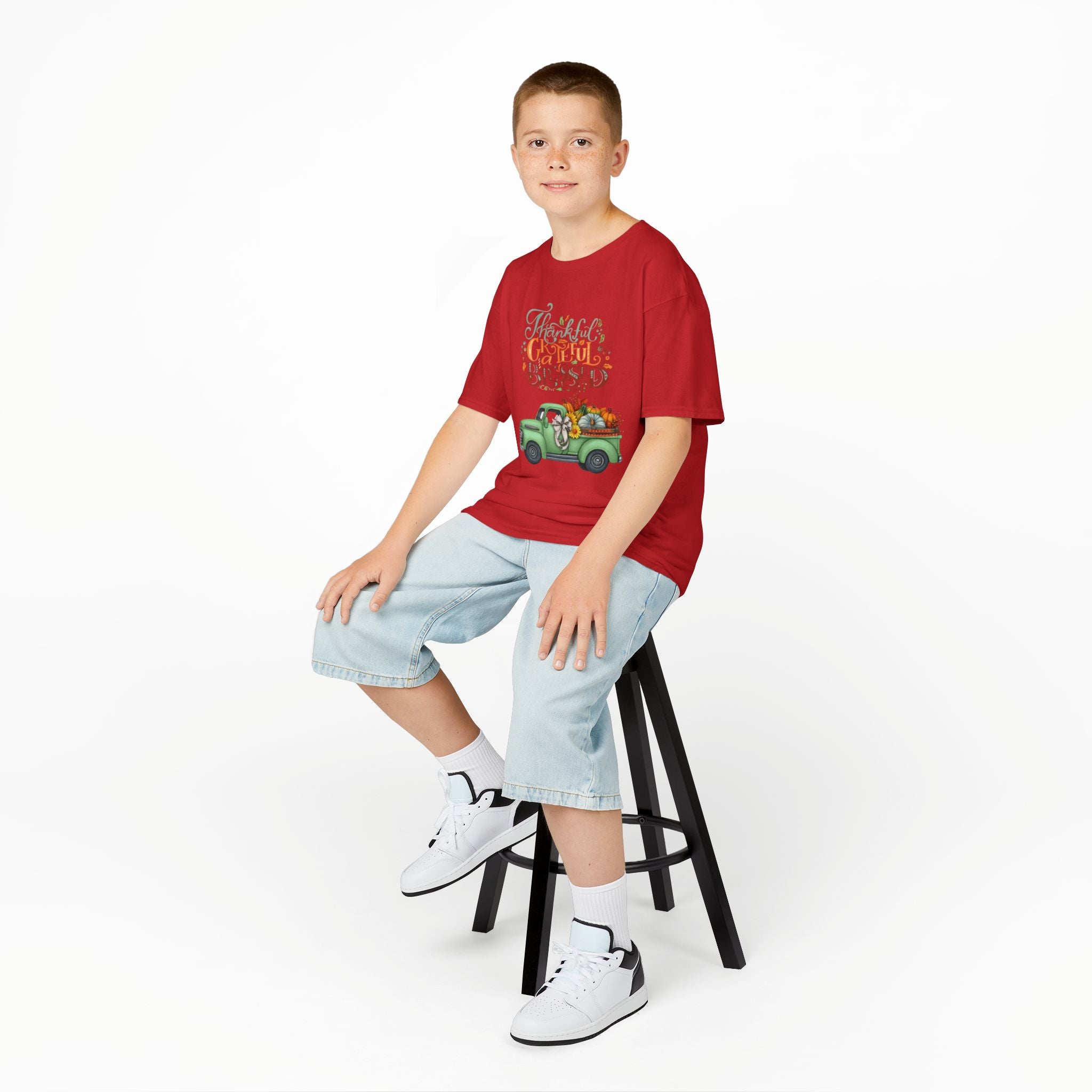 Blessed Fall Kids Tee, Adorable Autumn Shirt, Cute Harvest T-Shirt, Thanksgiving Gift for Kids, Comfy Cotton Youth Apparel