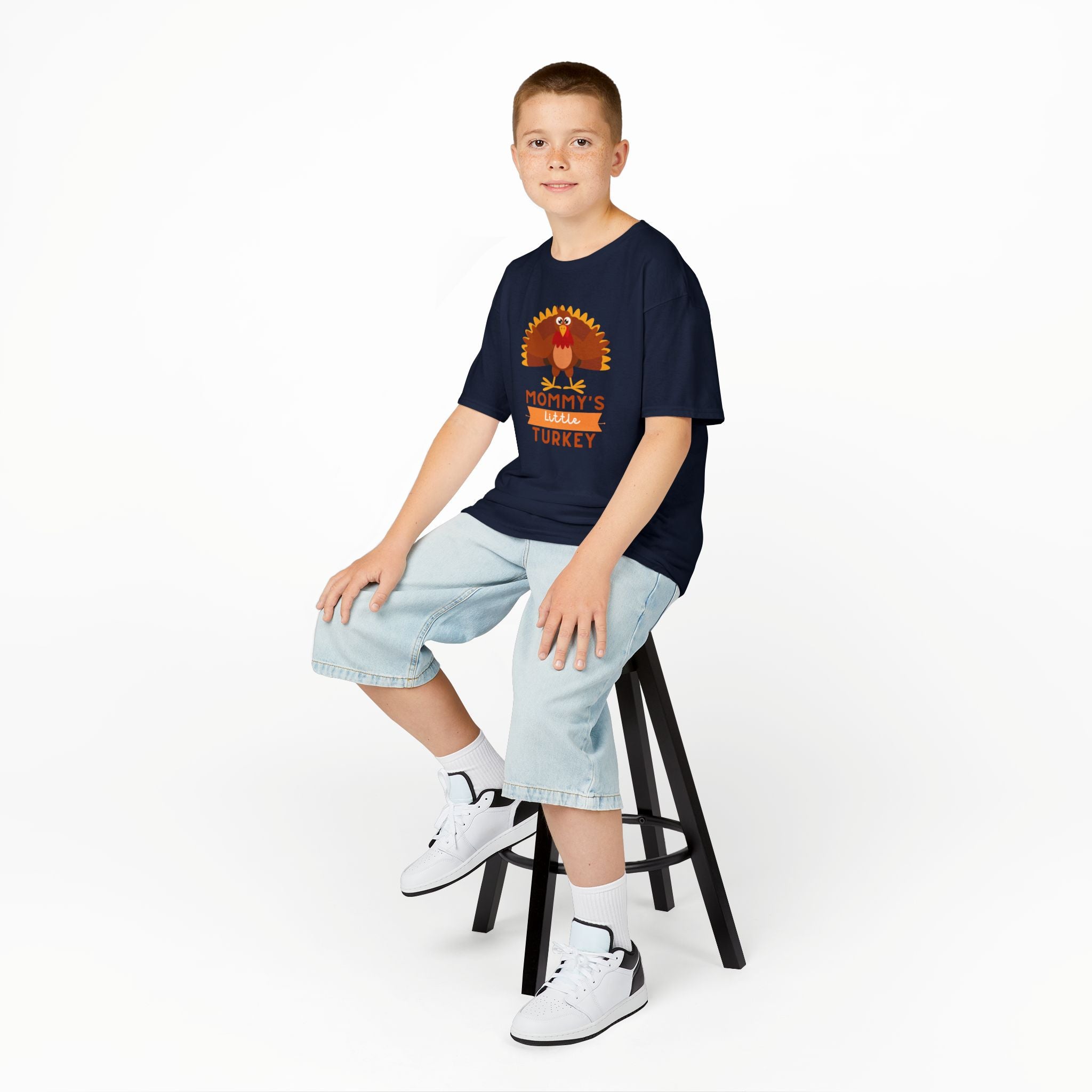 Mommy's Little Turkey Kids Tee - Thanksgiving Gift, Holiday Apparel, Cute Kids Clothing, Family Gathering, Kid's Casual Wear