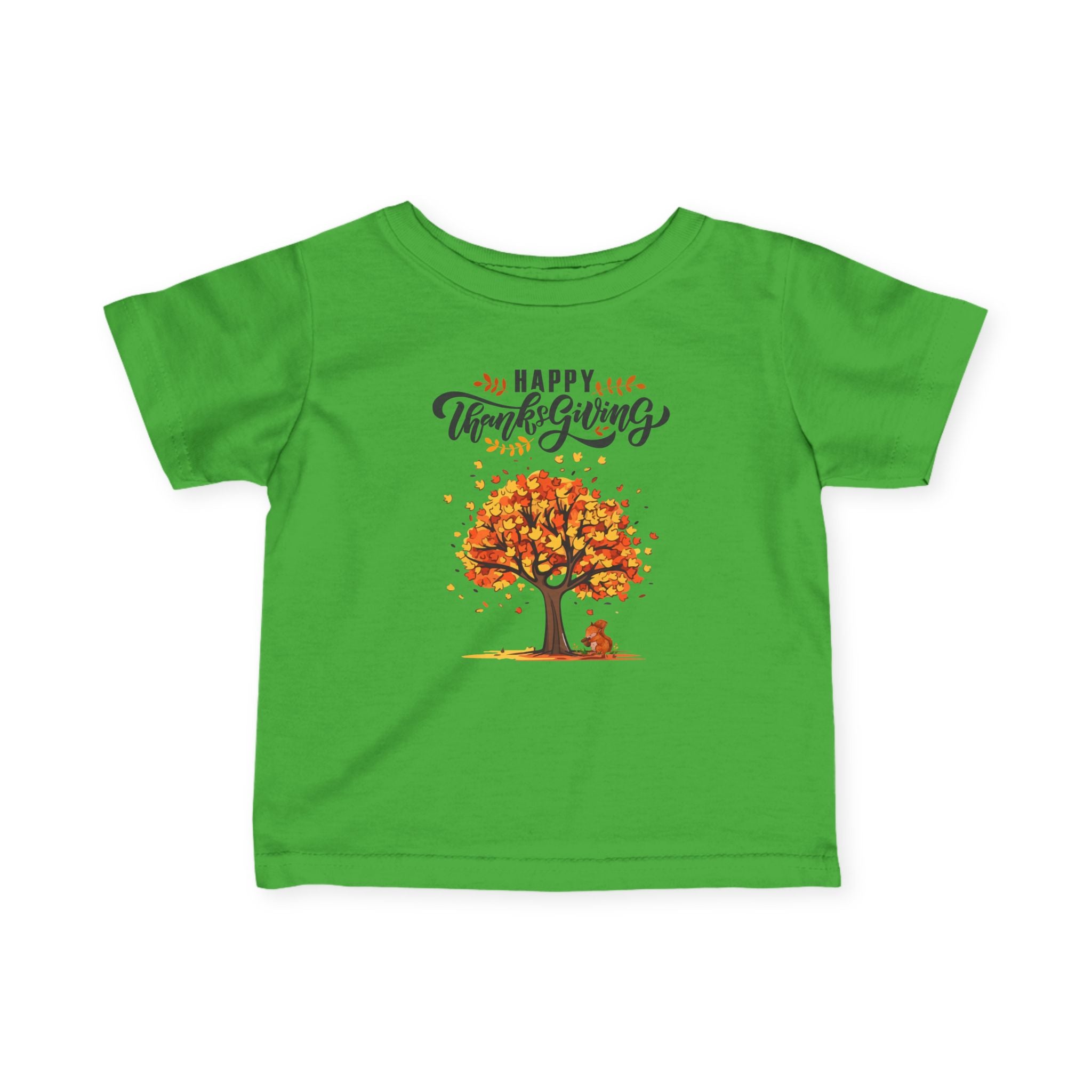 Thanksgiving Infant Tee, Cute Baby Shirt, Fall Baby Clothes, Happy Thanksgiving T-Shirt, Autumn Baby Outfit, Toddler Apparel