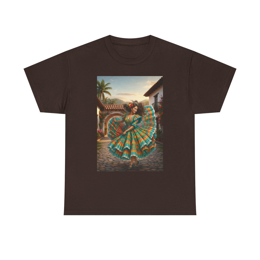 Folklórico Dancer Vibrant Graphic Tee - Perfect for Festivals, Casual Outings, Gifts, Dance Lovers, Unisex Fashion