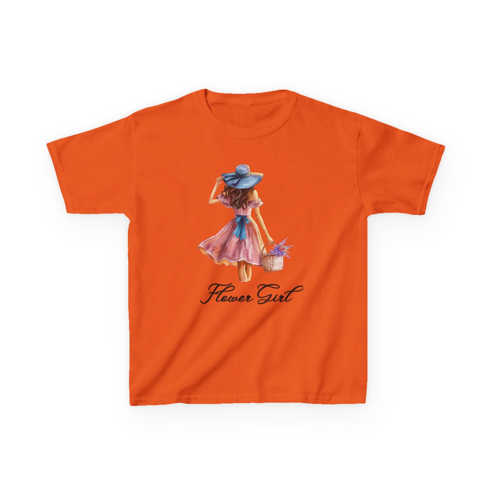 Flower Girl Kids Tee, Cute Kids T-Shirt, Spring Fashion, Outdoor Playwear, Children's Gift, Floral Design