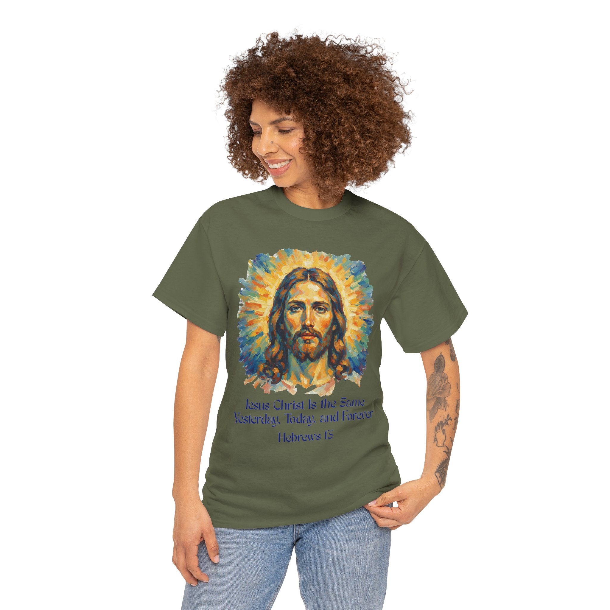 Jesus Portrait – Van Gogh Inspired Style Religious Inspirational Tee - Jesus Christ Design, Faith Shirt, Christian Clothing, Birthday Gift, Everyday Wear