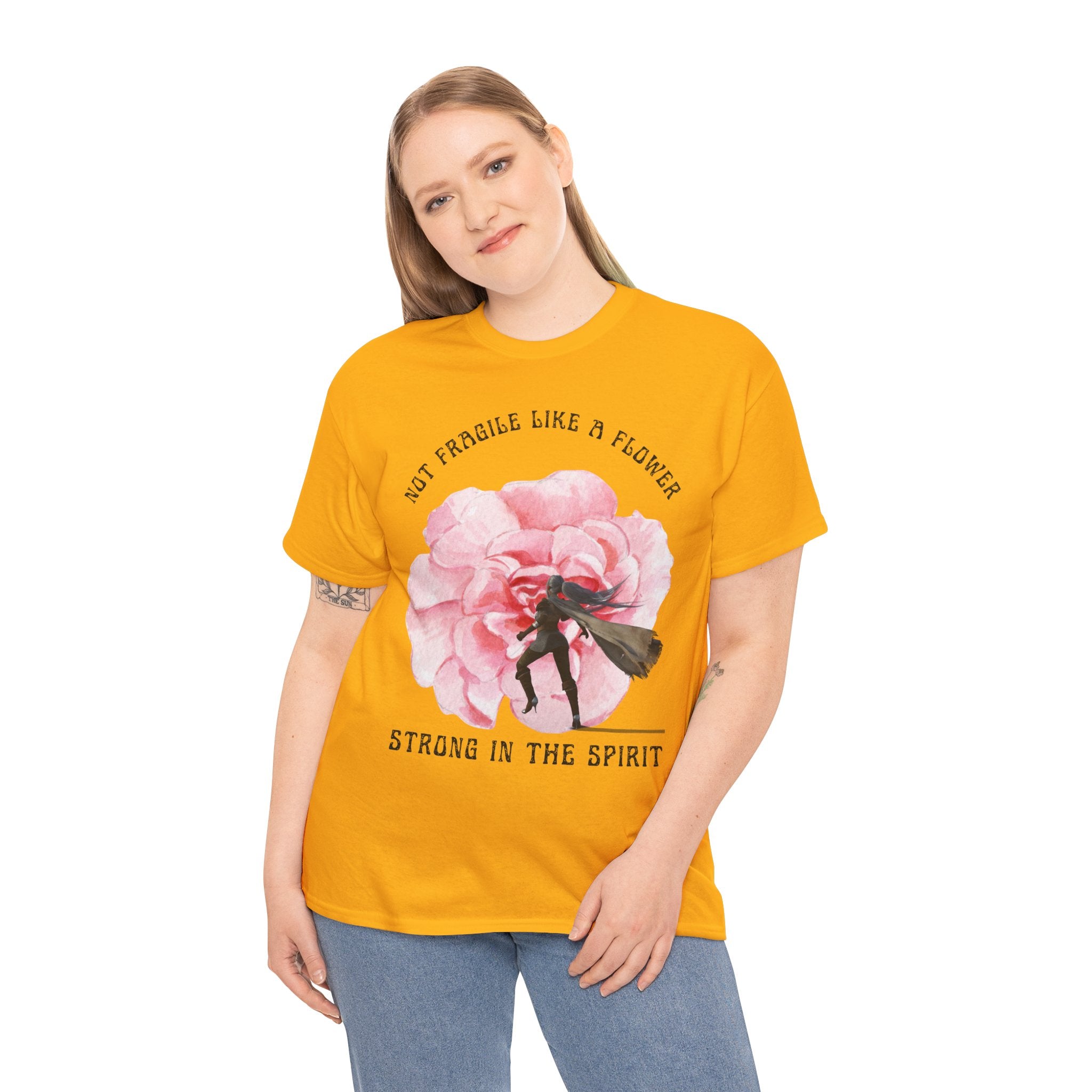 Floral Empowerment Tee, Not Fragile Like a Flower, Strong in the Spirit Shirt, Inspirational Unisex T-Shirt, Gift for Women, [...]
