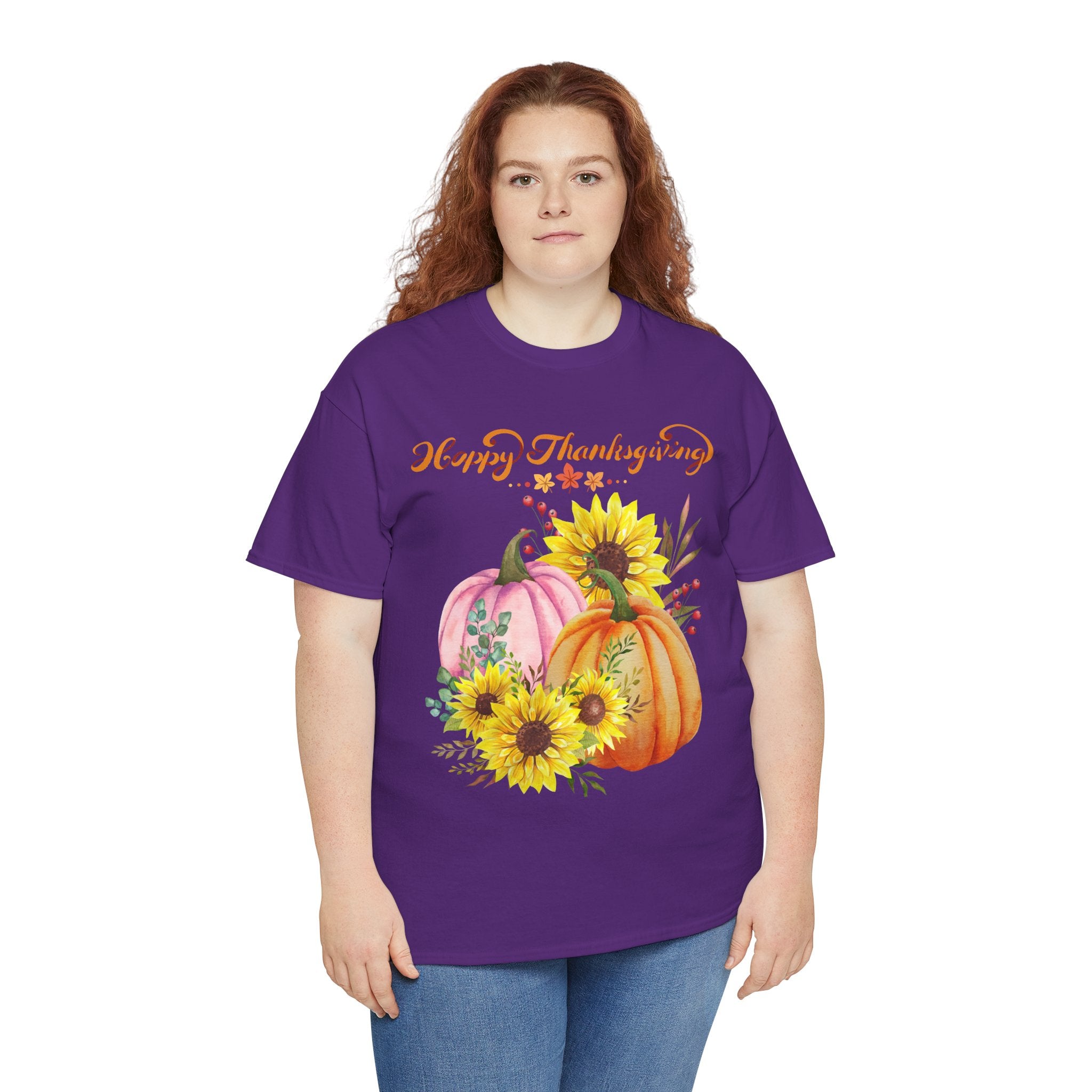 Thanksgiving T-shirts, Pumpkin Tee, Autumn Shirt, Unisex Fall Apparel, Holiday Gift, Cozy Outfit, Harvest Festival Clothing