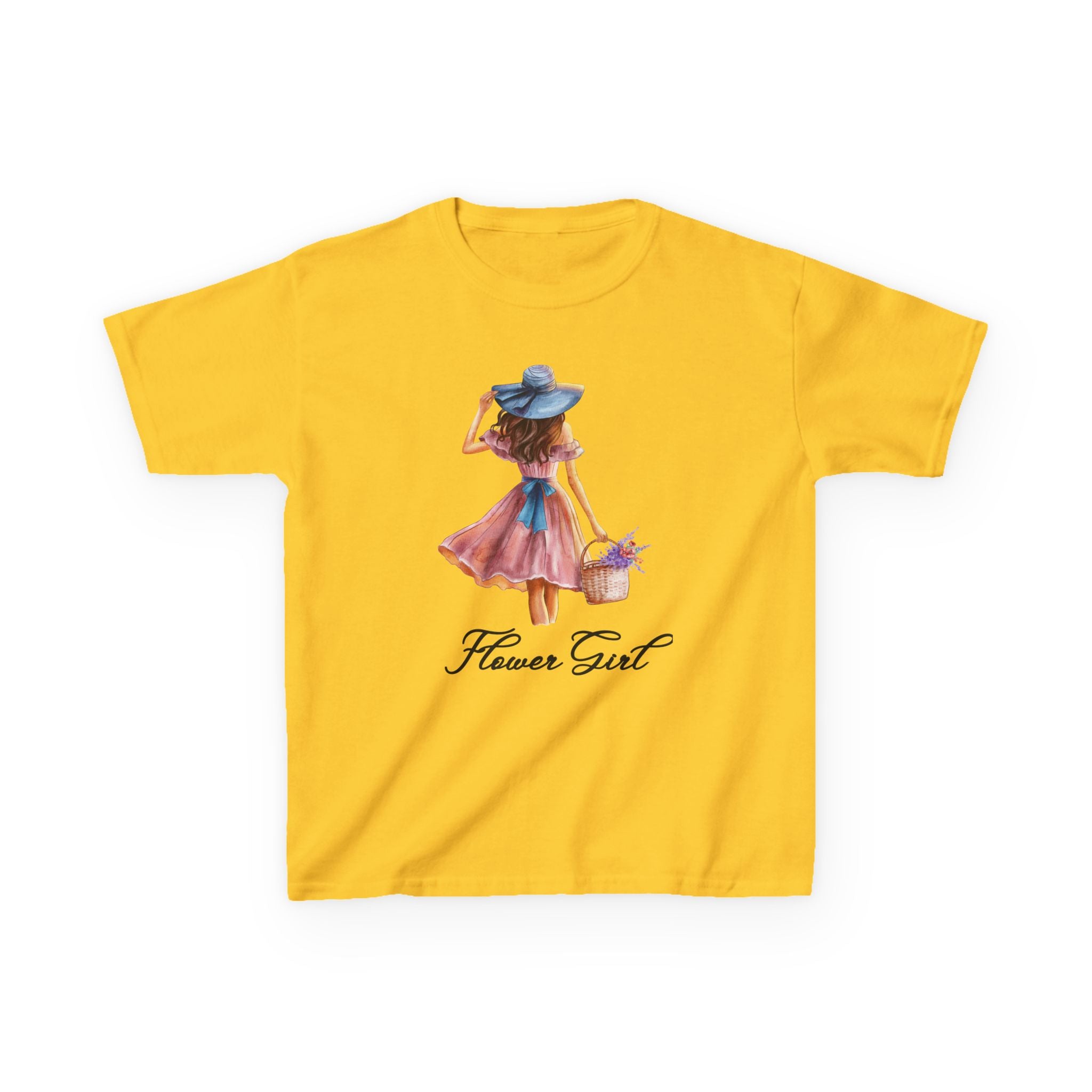 Flower Girl Kids Tee, Cute Kids T-Shirt, Spring Fashion, Outdoor Playwear, Children's Gift, Floral Design