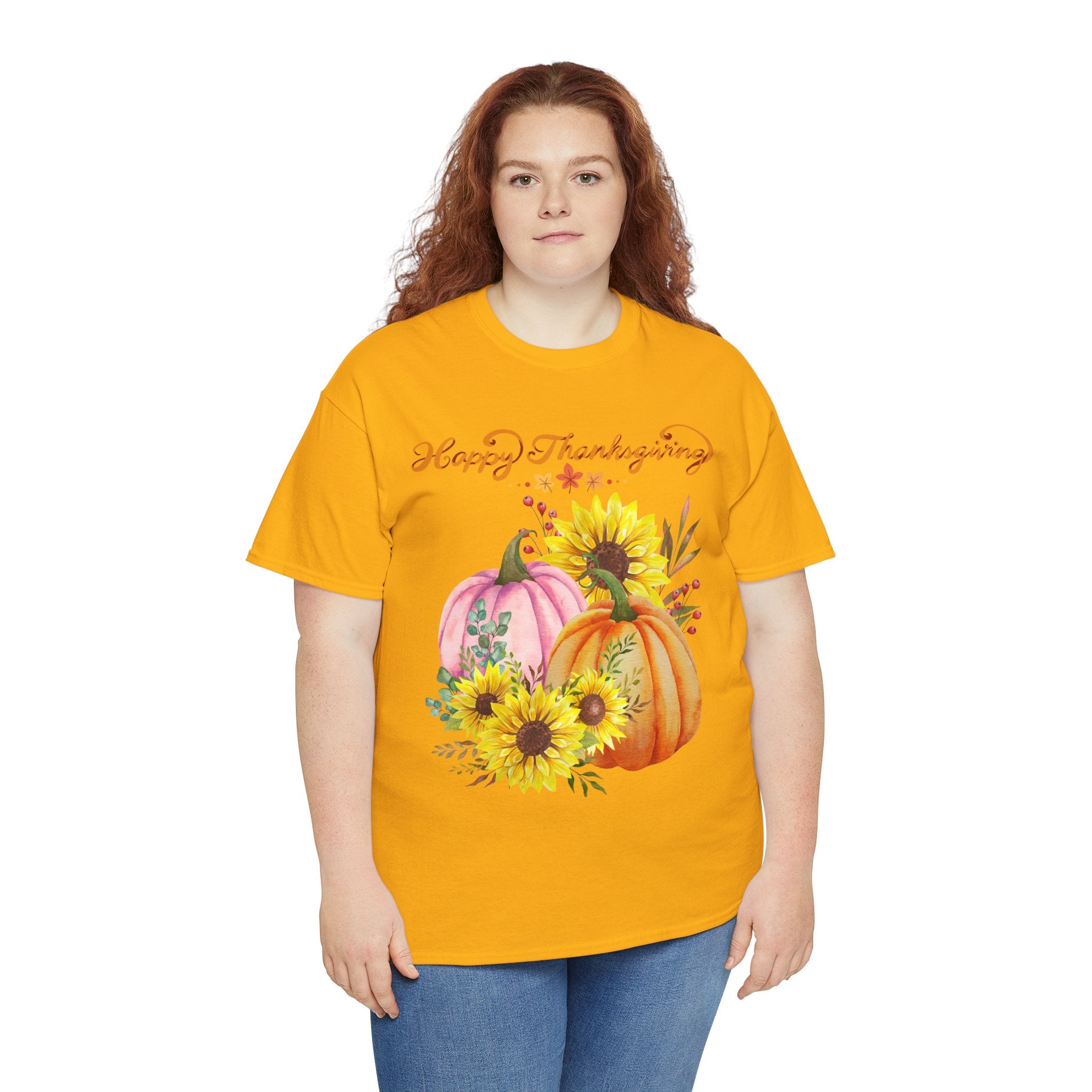 Thanksgiving T-shirts, Pumpkin Tee, Autumn Shirt, Unisex Fall Apparel, Holiday Gift, Cozy Outfit, Harvest Festival Clothing