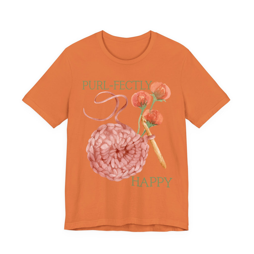 Purl-fectly Happy Crafting Joy Tee -Unisex Short Sleeve Shirt
