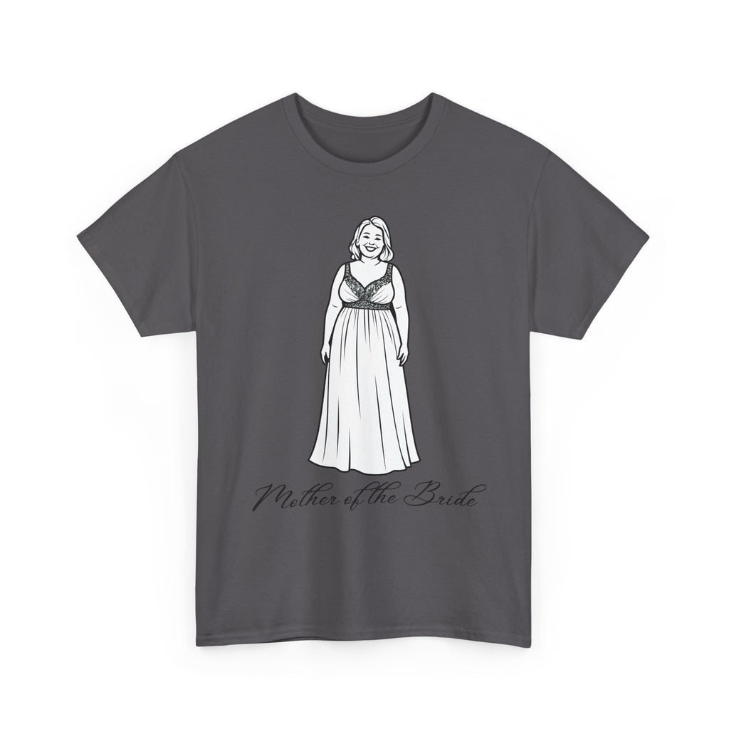 Mother of the Bride Tee, Plus Size Wedding Shirt, Unisex Cotton T-Shirt, Bridal Party Gift, Fun Wedding Day Apparel