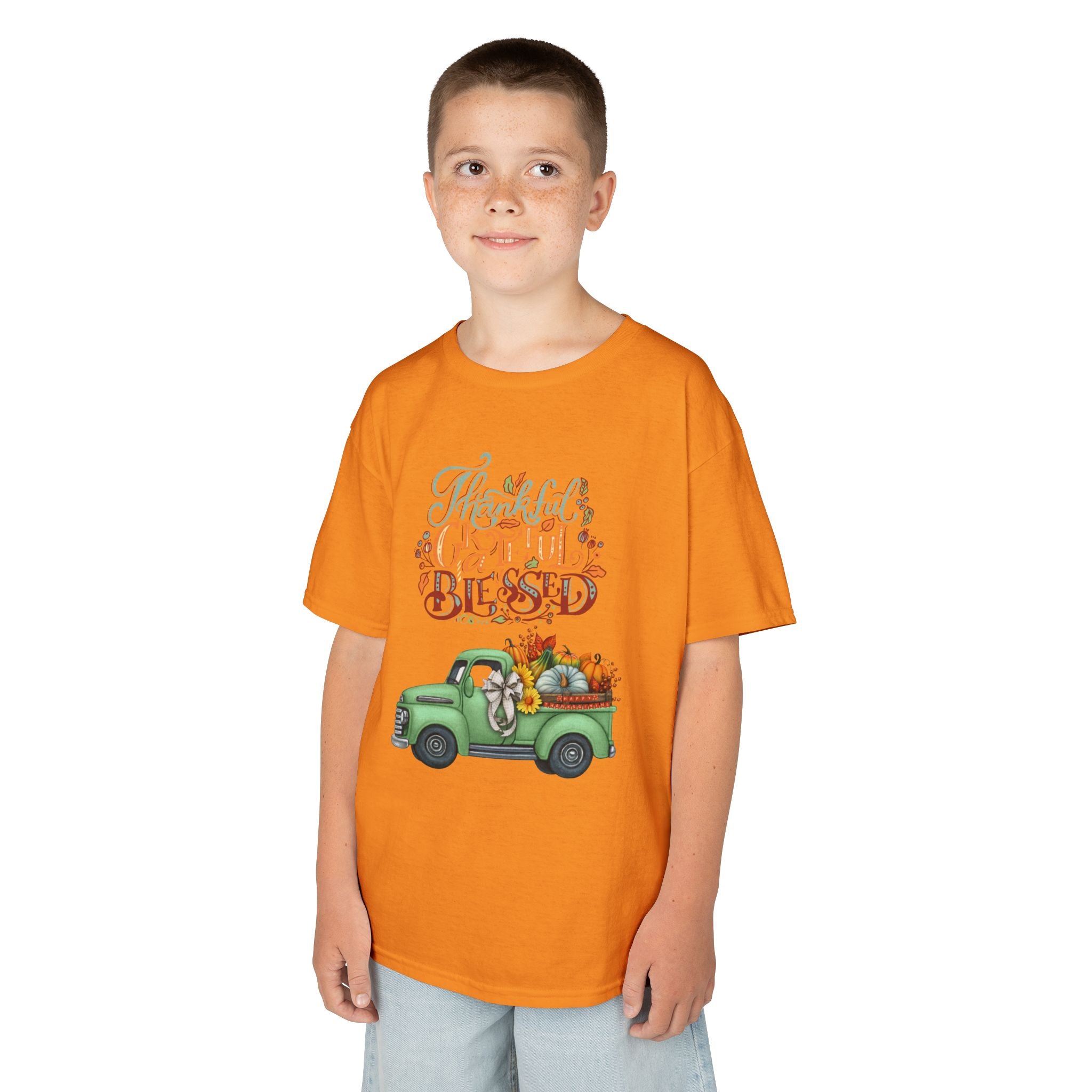 Blessed Fall Kids Tee, Adorable Autumn Shirt, Cute Harvest T-Shirt, Thanksgiving Gift for Kids, Comfy Cotton Youth Apparel