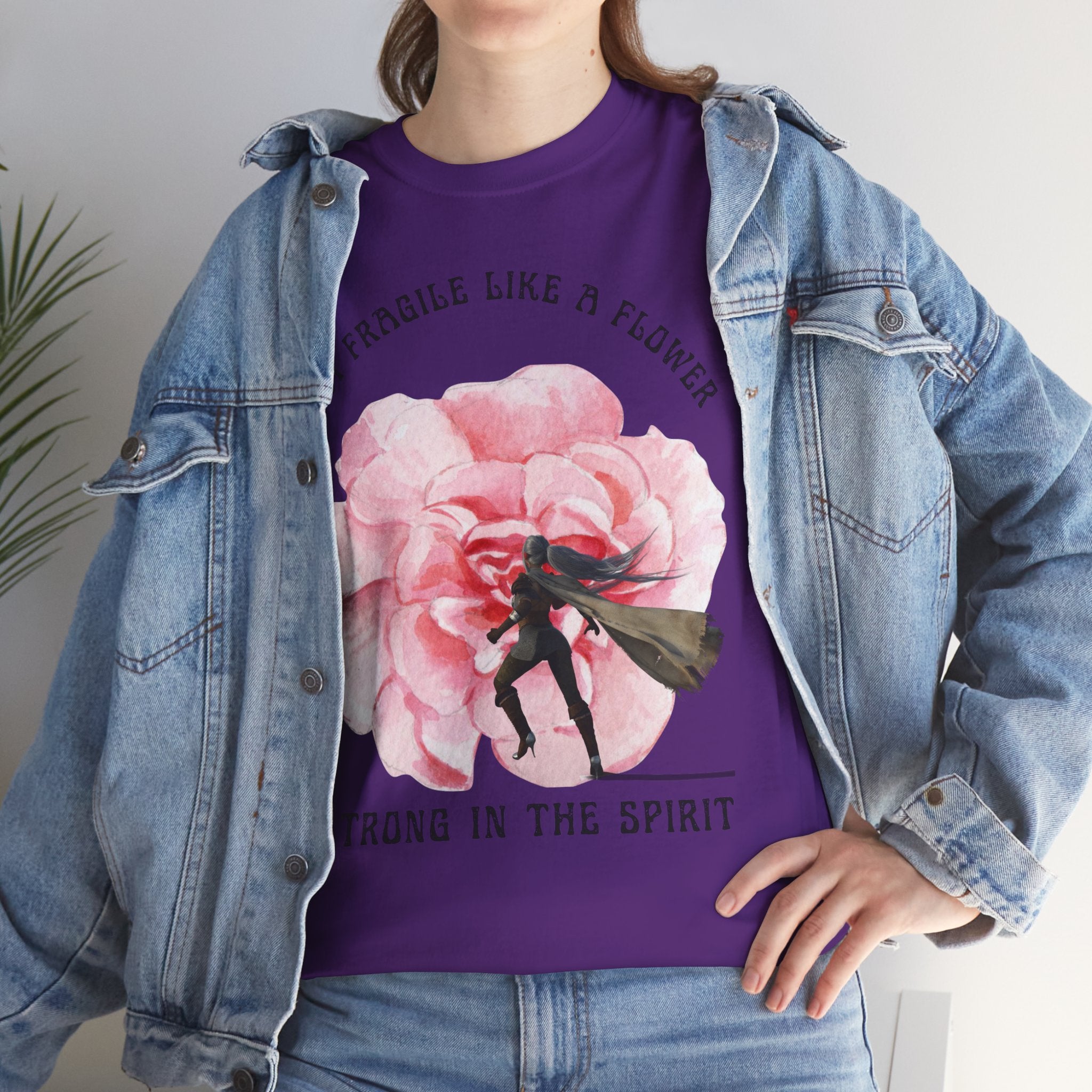 Floral Empowerment Tee, Not Fragile Like a Flower, Strong in the Spirit Shirt, Inspirational Unisex T-Shirt, Gift for Women, [...]