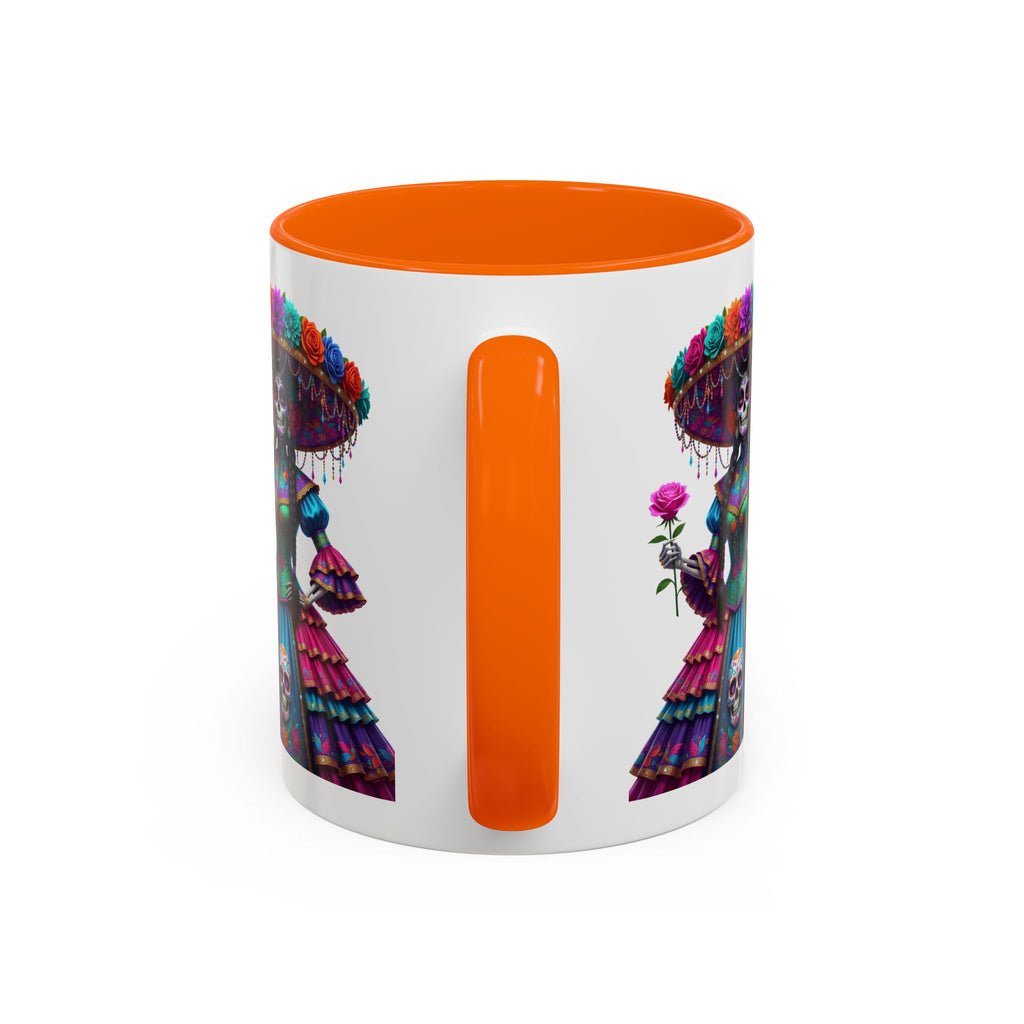 La Catrina Elegante – Día de los Muertos Inspired Artwork, Caffeine Lover Gift, Halloween Decor, Artful Drinkware
