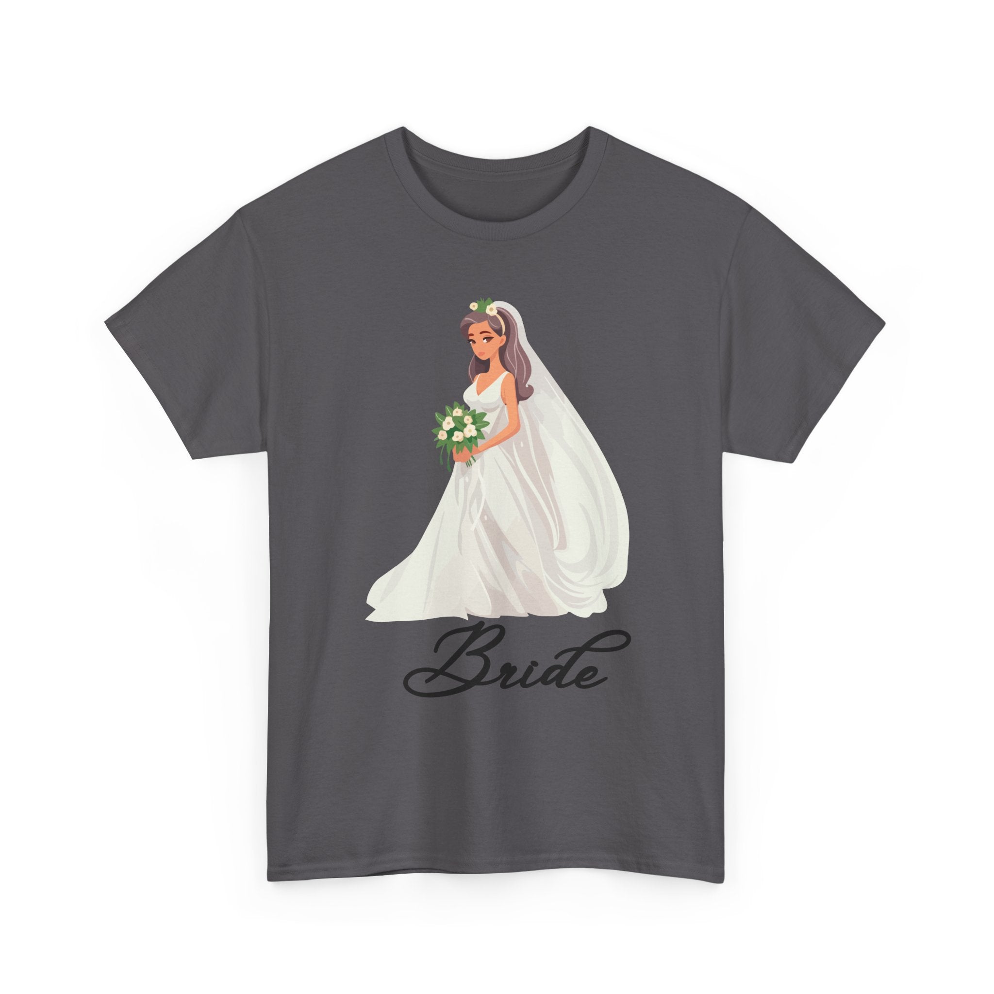 Bride Sketch Unisex Heavy Cotton Tee - Perfect for Weddings, Bridal Showers, Bachelorette Parties, Engagements, and Gifts