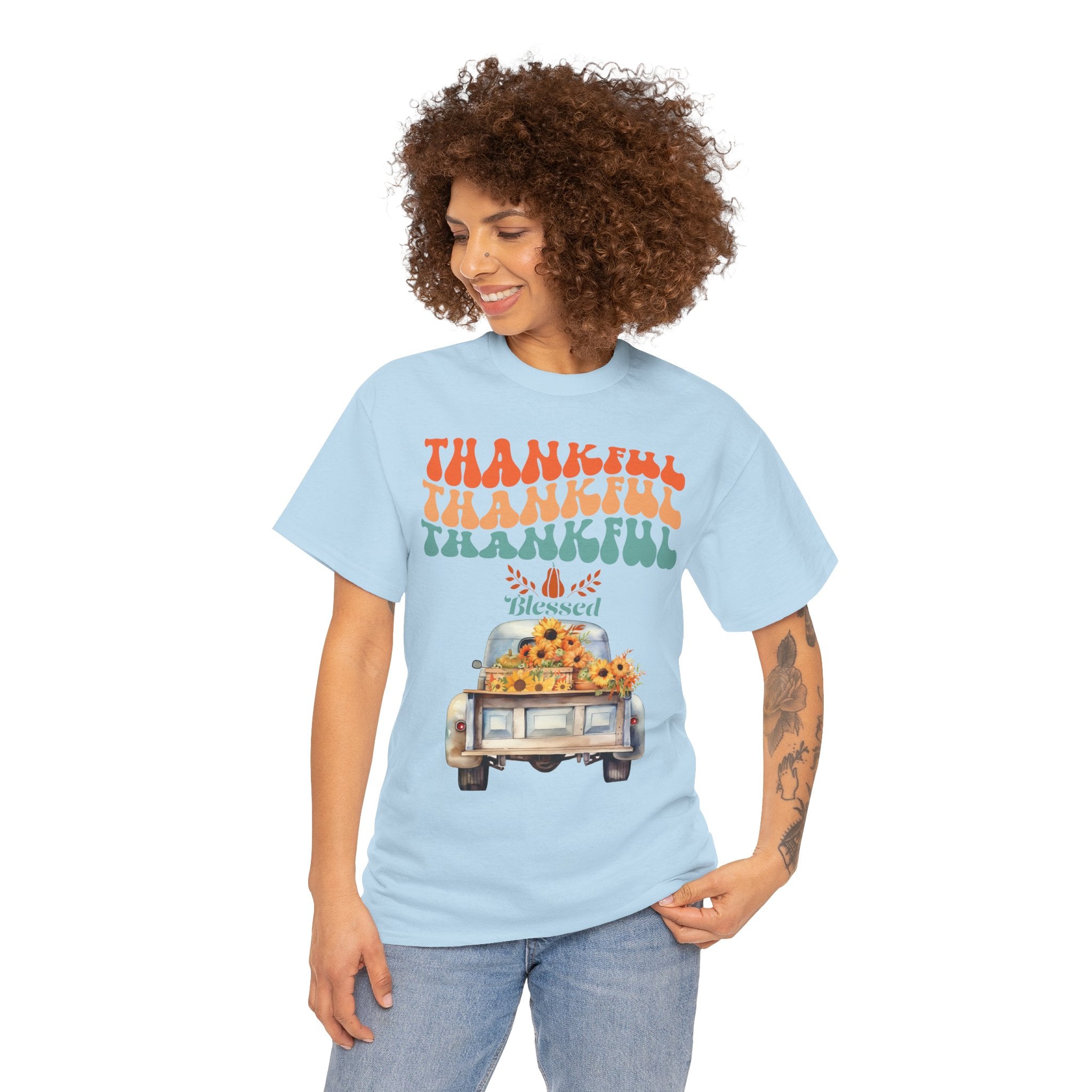 Thankful Vibes Unisex Tee - Perfect for Thanksgiving, Gratitude, Casual Wear, Gifts, Summer Days