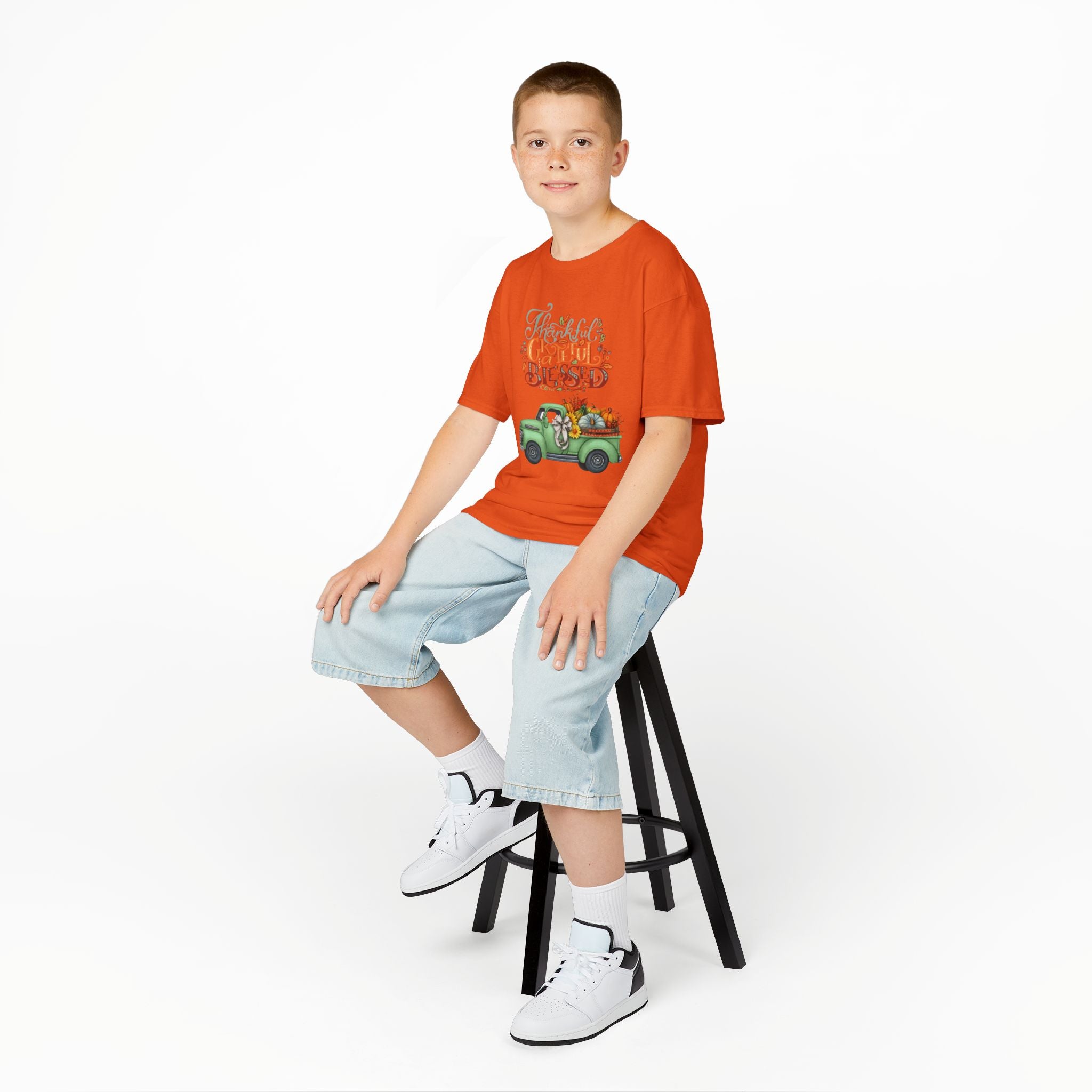 Blessed Fall Kids Tee, Adorable Autumn Shirt, Cute Harvest T-Shirt, Thanksgiving Gift for Kids, Comfy Cotton Youth Apparel