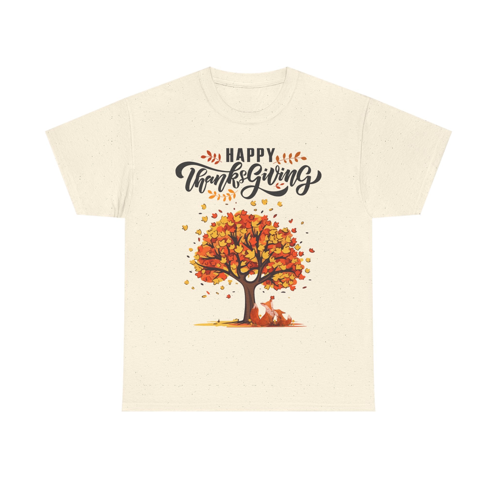 Thanksgiving Tree Tee, Fall T-Shirt, Autumn Apparel, Cozy Gift for Family, Cute Holiday Top