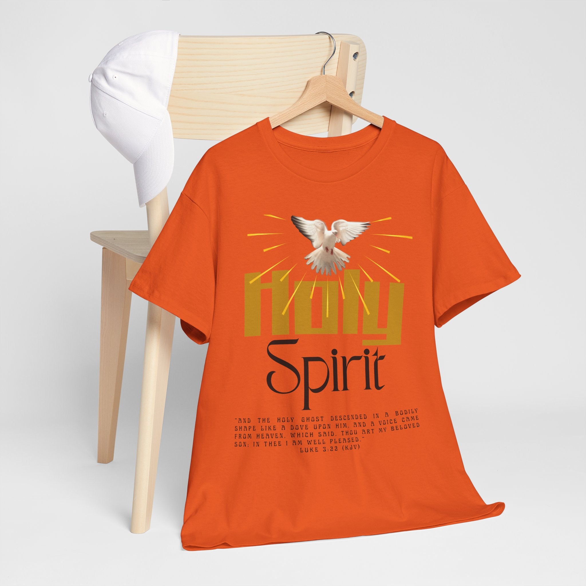 Christian T-shirts, Holy Spirit Unisex Heavy Cotton Tee, Inspirational T-Shirt for Faith Celebration, Christian Gift, Spiritual Attire, Religious Apparel