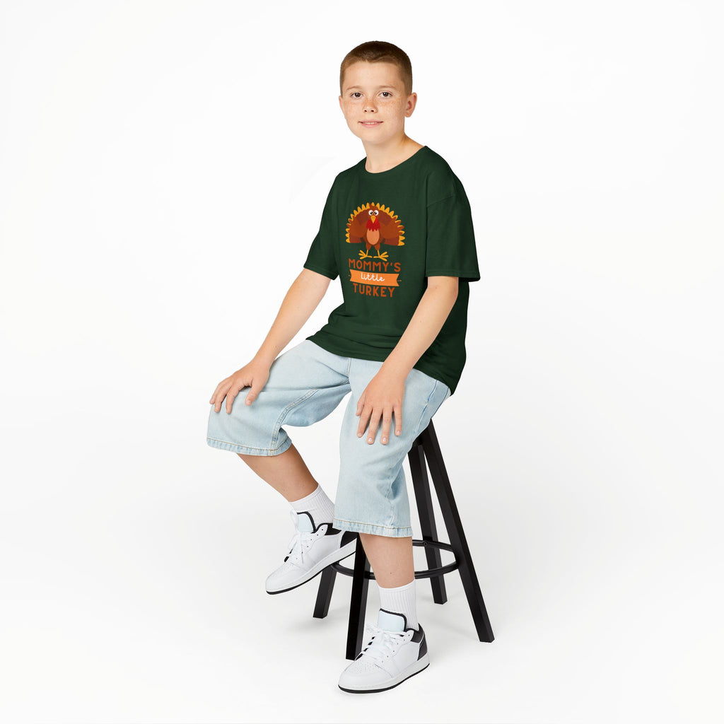 Mommy's Little Turkey Kids Tee - Thanksgiving Gift, Holiday Apparel, Cute Kids Clothing, Family Gathering, Kid's Casual Wear