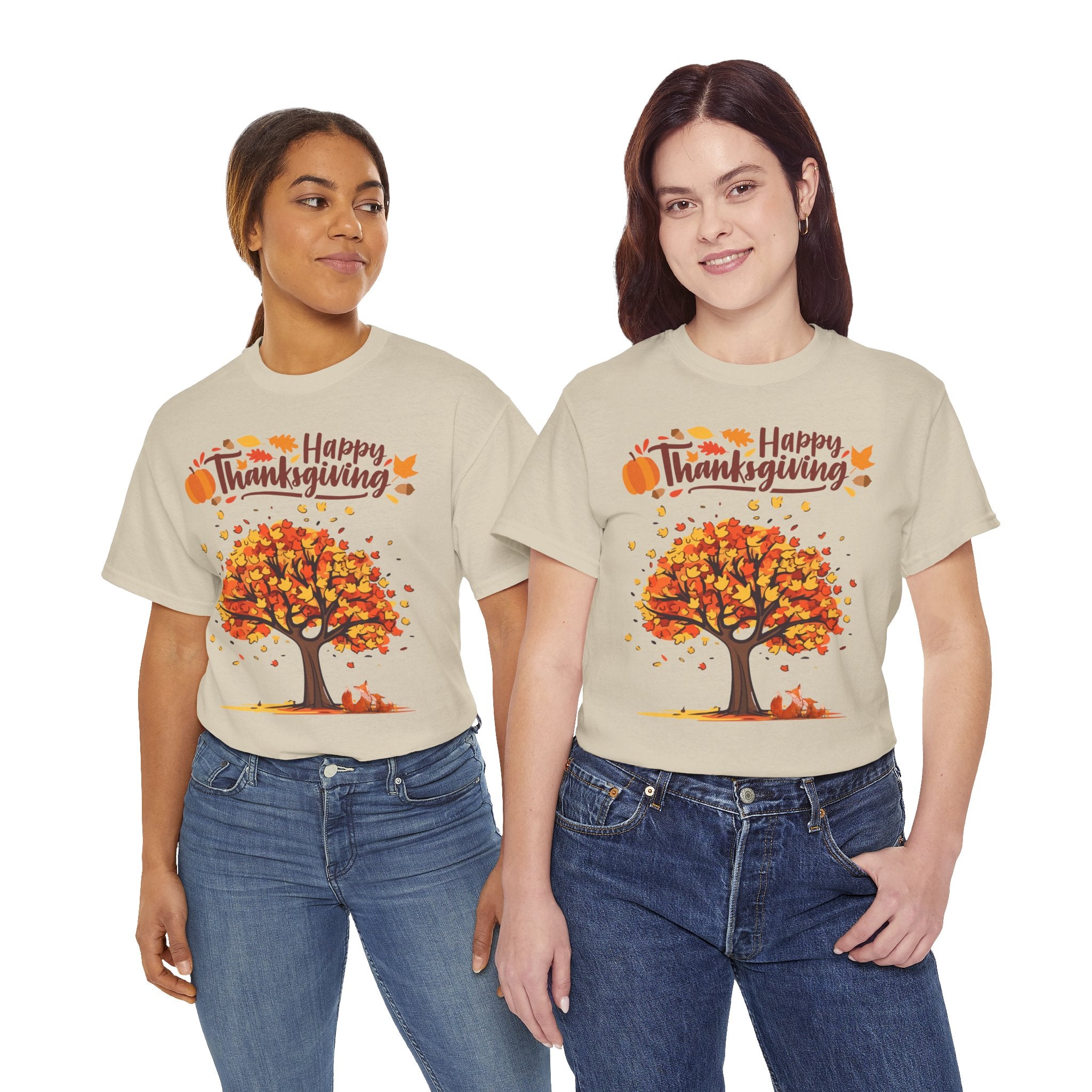 Thanksgiving Tree Tee, Autumn Shirt, Fall Apparel, Family Gathering Top, Seasonal Wear, Thanksgiving Gift