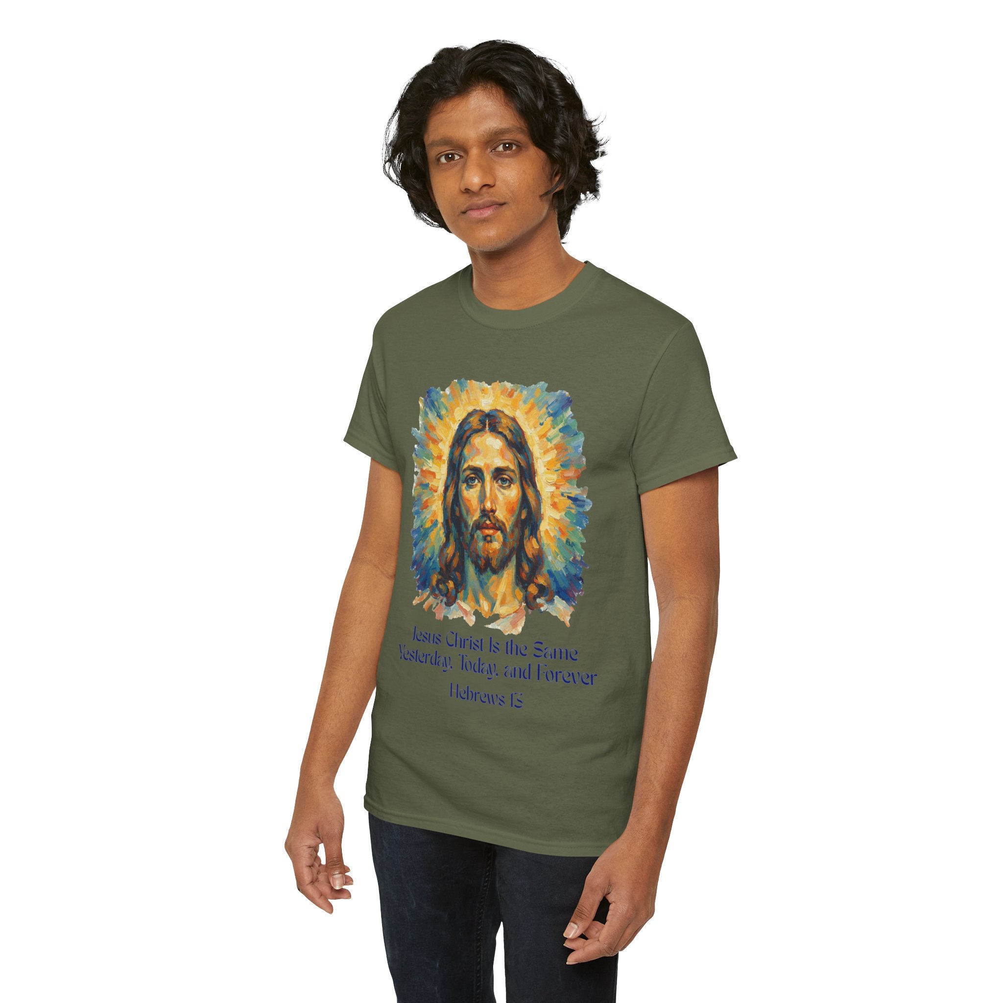 Jesus Portrait – Van Gogh Inspired Style Religious Inspirational Tee - Jesus Christ Design, Faith Shirt, Christian Clothing, Birthday Gift, Everyday Wear