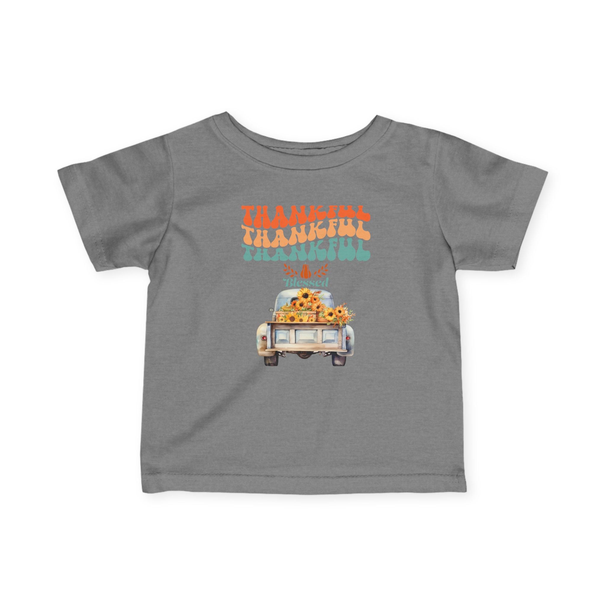Thankful Infant T-Shirt, Cute Baby Tee, Thanksgiving Outfit, Fall Baby Clothing, Holiday Gift for Infants, Seasonal Wear