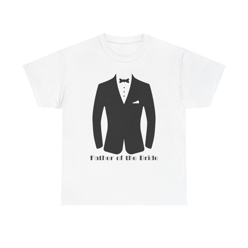 Father of the Bride Unisex Heavy Cotton Tee, Wedding Gift, Father's Day Shirt, Groom's Dad Tee, Special Occasion T-Shirt