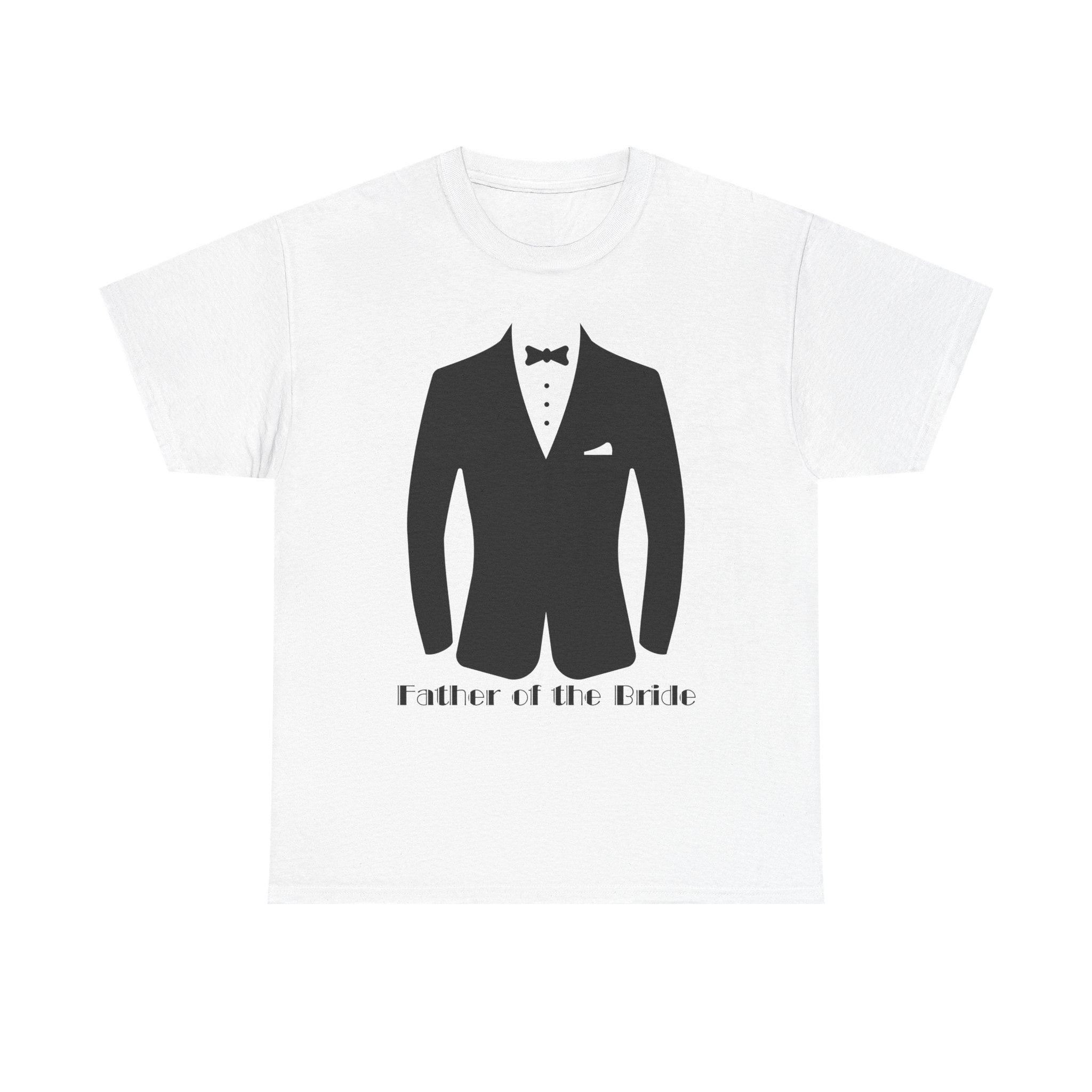 Father of the Bride Unisex Heavy Cotton Tee, Wedding Gift, Father's Day Shirt, Groom's Dad Tee, Special Occasion T-Shirt