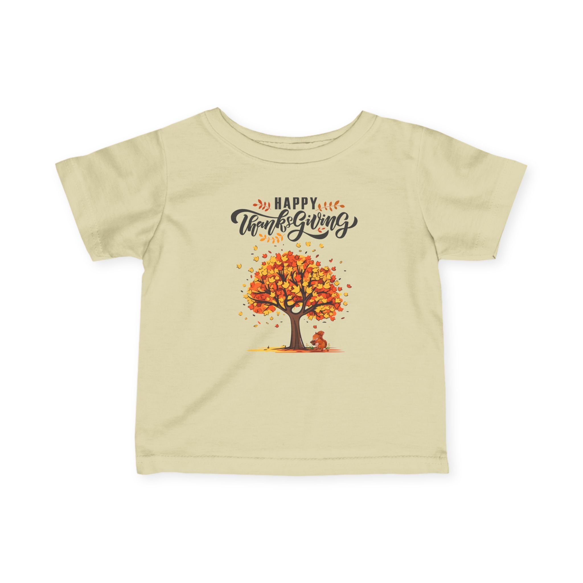 Thanksgiving Infant Tee, Cute Baby Shirt, Fall Baby Clothes, Happy Thanksgiving T-Shirt, Autumn Baby Outfit, Toddler Apparel