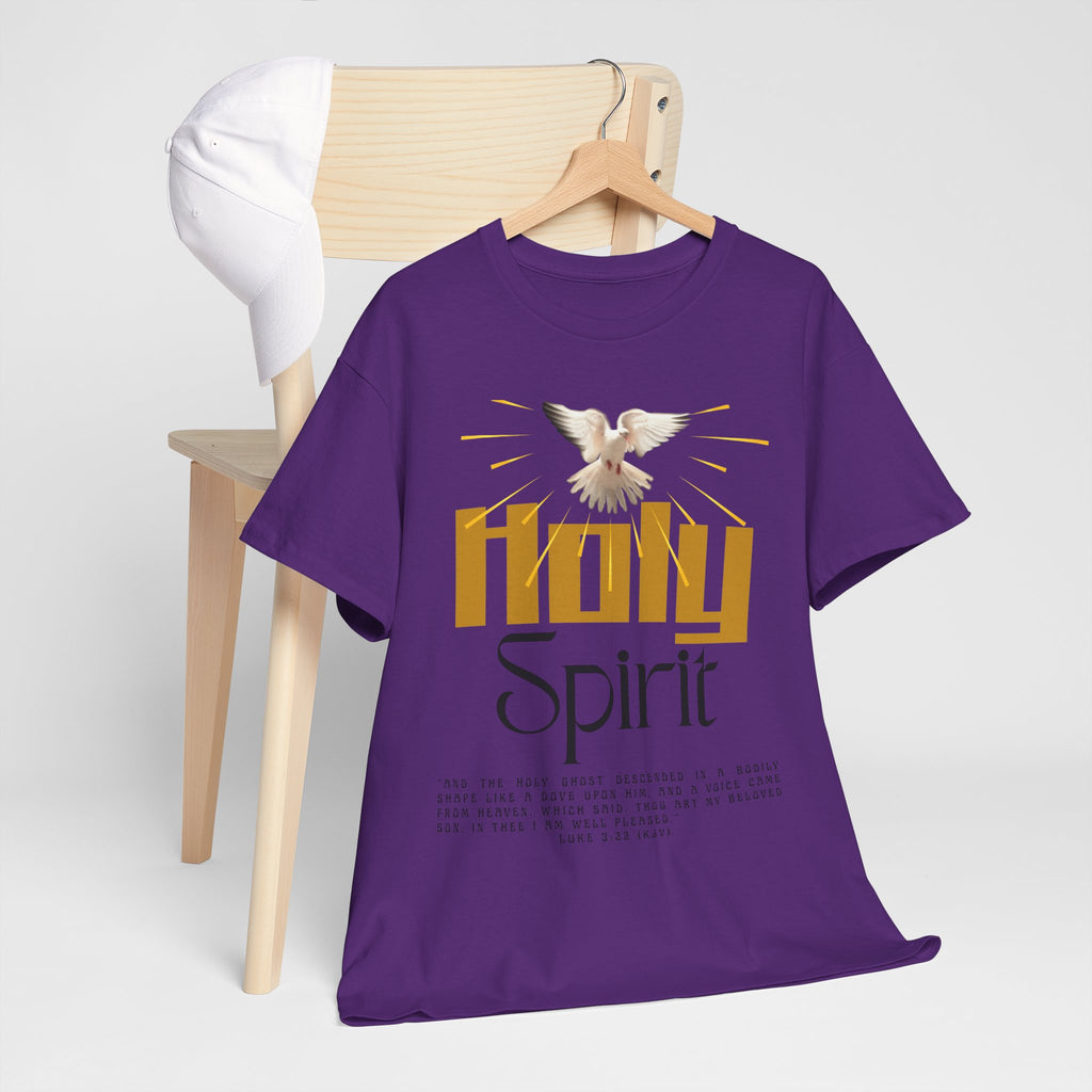 Christian T-shirts, Holy Spirit Unisex Heavy Cotton Tee, Inspirational T-Shirt for Faith Celebration, Christian Gift, Spiritual Attire, Religious Apparel