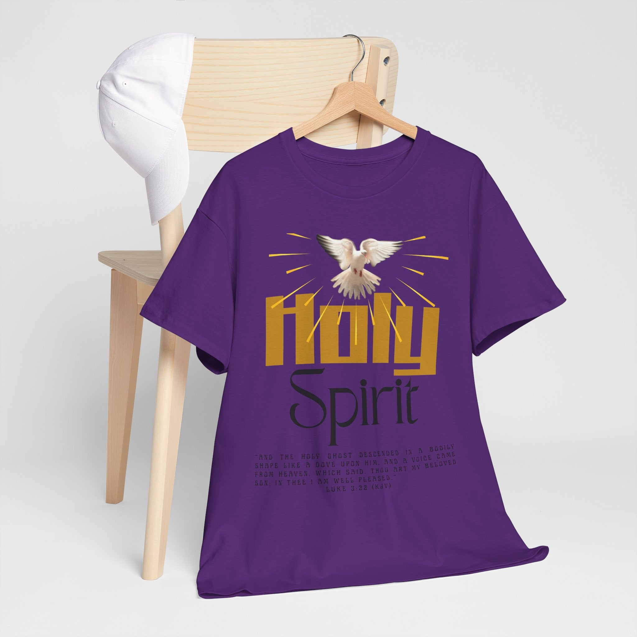 Christian T-shirts, Holy Spirit Unisex Heavy Cotton Tee, Inspirational T-Shirt for Faith Celebration, Christian Gift, Spiritual Attire, Religious Apparel