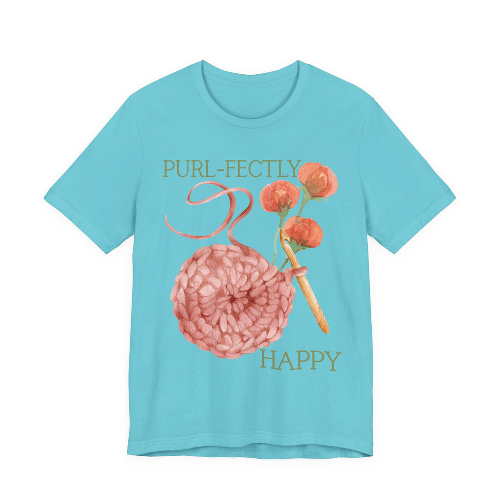 Purl-fectly Happy Crafting Joy Tee -Unisex Short Sleeve Shirt