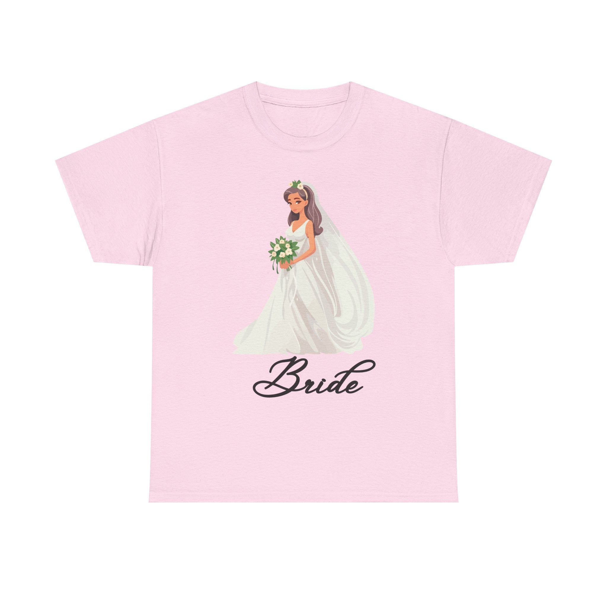 Bride Sketch Unisex Heavy Cotton Tee - Perfect for Weddings, Bridal Showers, Bachelorette Parties, Engagements, and Gifts
