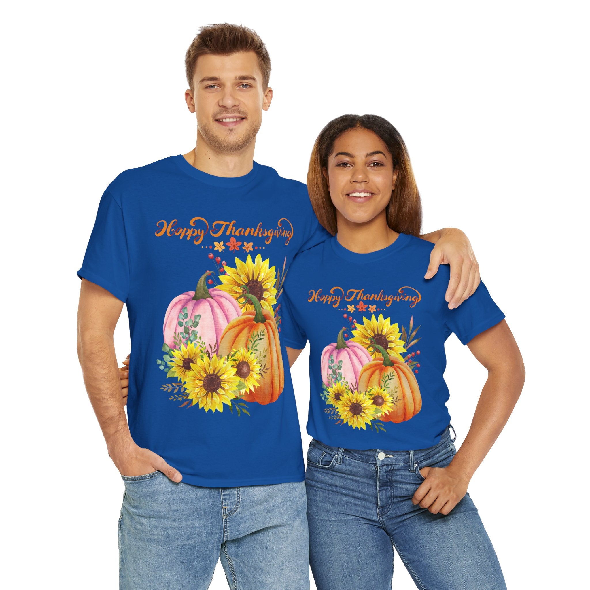 Thanksgiving T-shirts, Pumpkin Tee, Autumn Shirt, Unisex Fall Apparel, Holiday Gift, Cozy Outfit, Harvest Festival Clothing