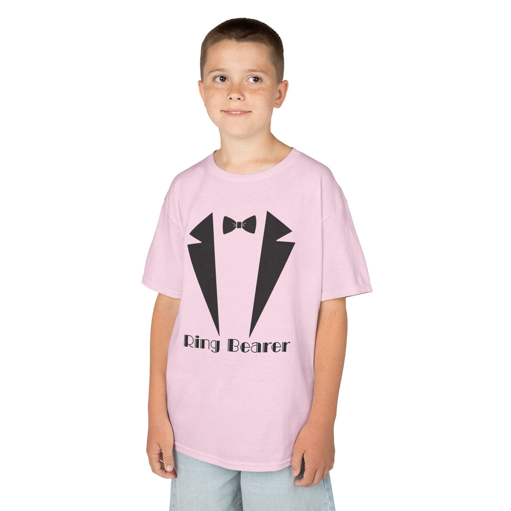 Ring Bearer Kids Tee, Cute Ring Bearer Shirt, Toddler Wedding Outfit, Boys' Formal Wear Tee, Kids' Tuxedo Tee, Wedding Attire for Kids