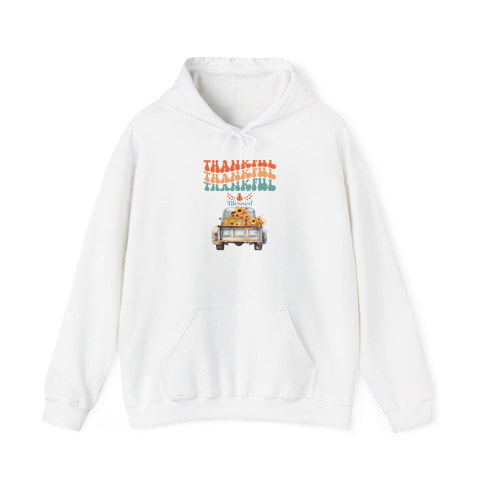 Thankful Vintage Hoodie - Cozy Unisex Sweatshirt for Fall, Thanksgiving Gathering, Gift, Casual Wear, Layering