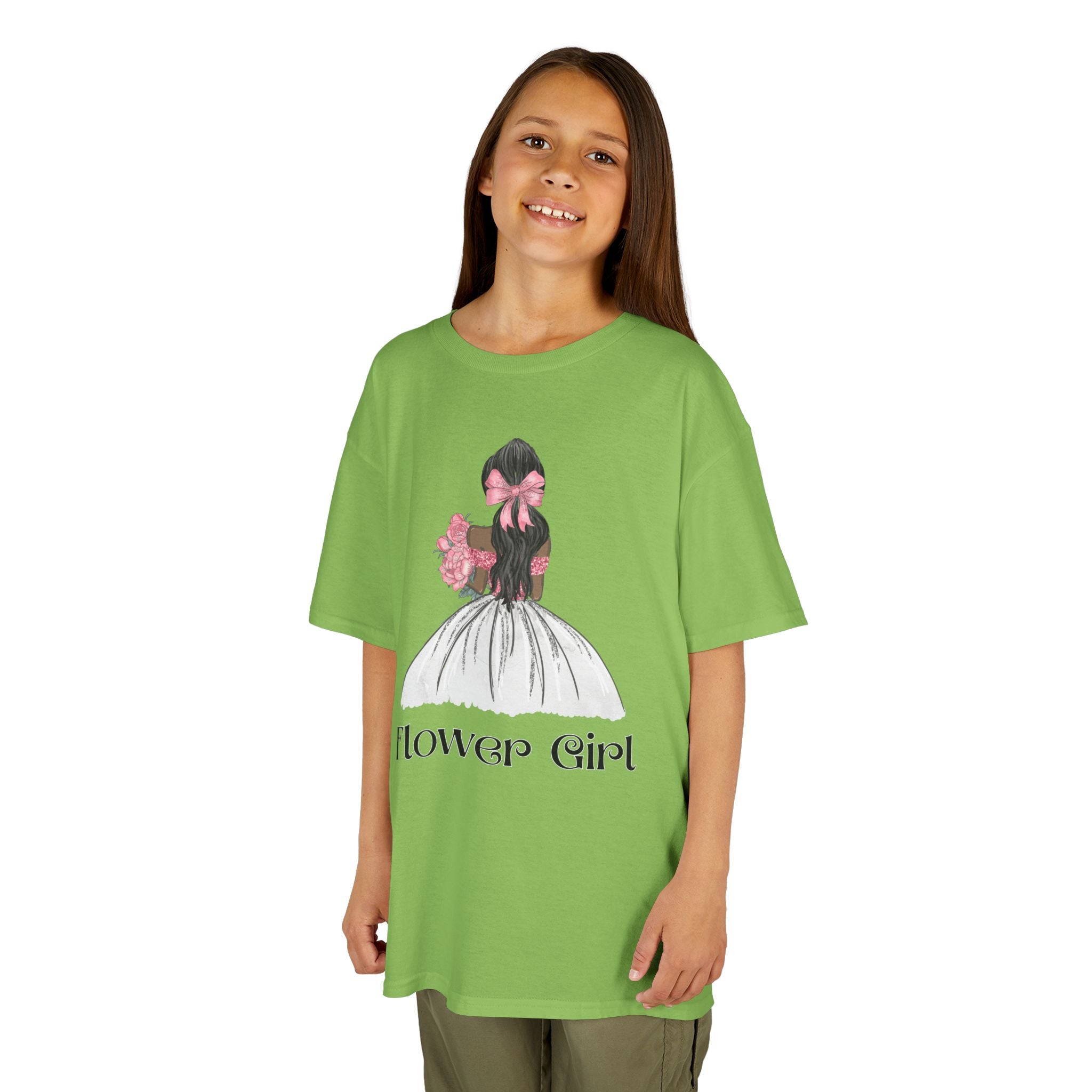 Flower Girl Kids Tee, Cute Floral T-Shirt for Flower Girls, Wedding Apparel, Toddler Gift, Birthday Outfit, Spring Fling Top