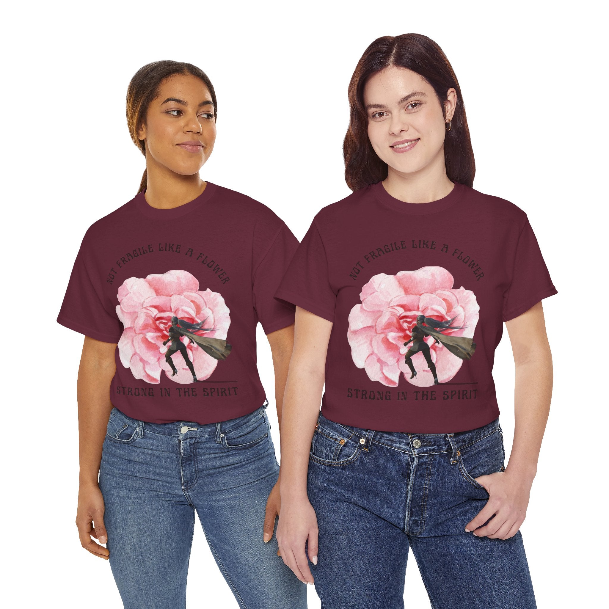 Floral Empowerment Tee, Not Fragile Like a Flower, Strong in the Spirit Shirt, Inspirational Unisex T-Shirt, Gift for Women, [...]