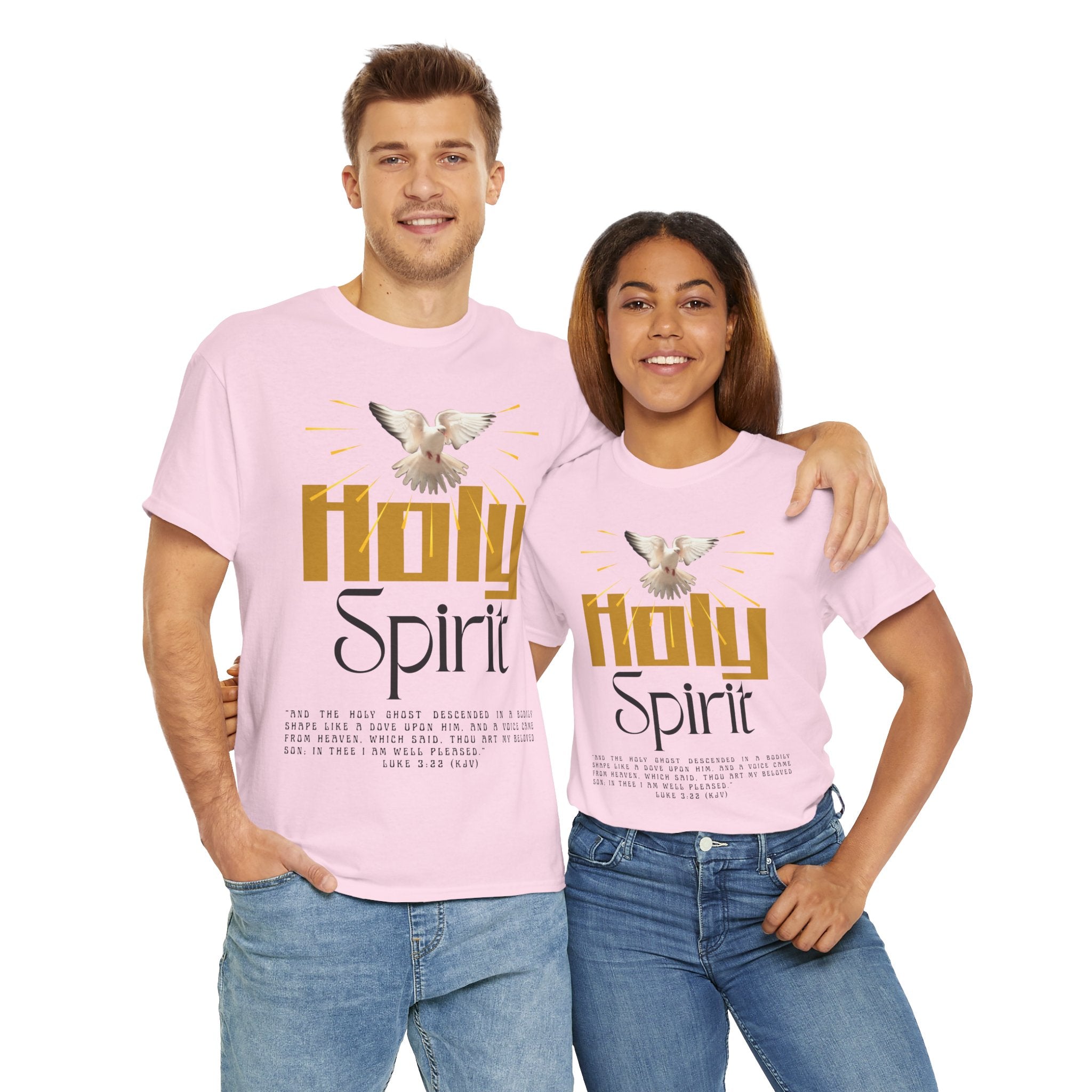 Christian T-shirts, Holy Spirit Unisex Heavy Cotton Tee, Inspirational T-Shirt for Faith Celebration, Christian Gift, Spiritual Attire, Religious Apparel