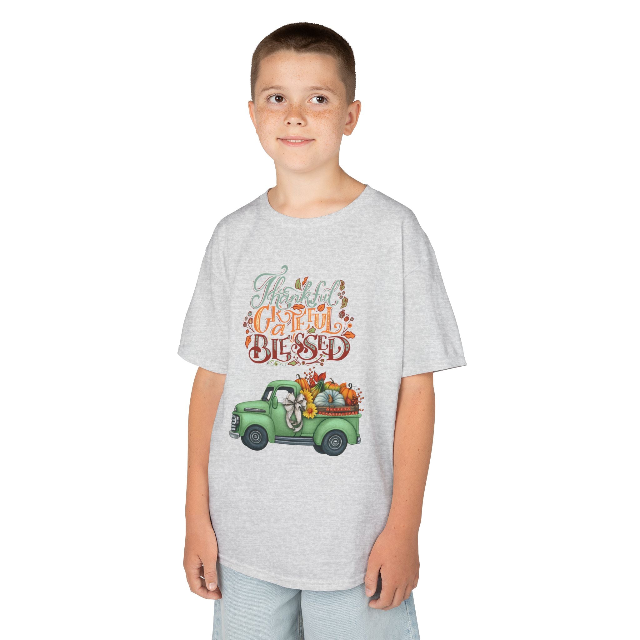 Blessed Fall Kids Tee, Adorable Autumn Shirt, Cute Harvest T-Shirt, Thanksgiving Gift for Kids, Comfy Cotton Youth Apparel