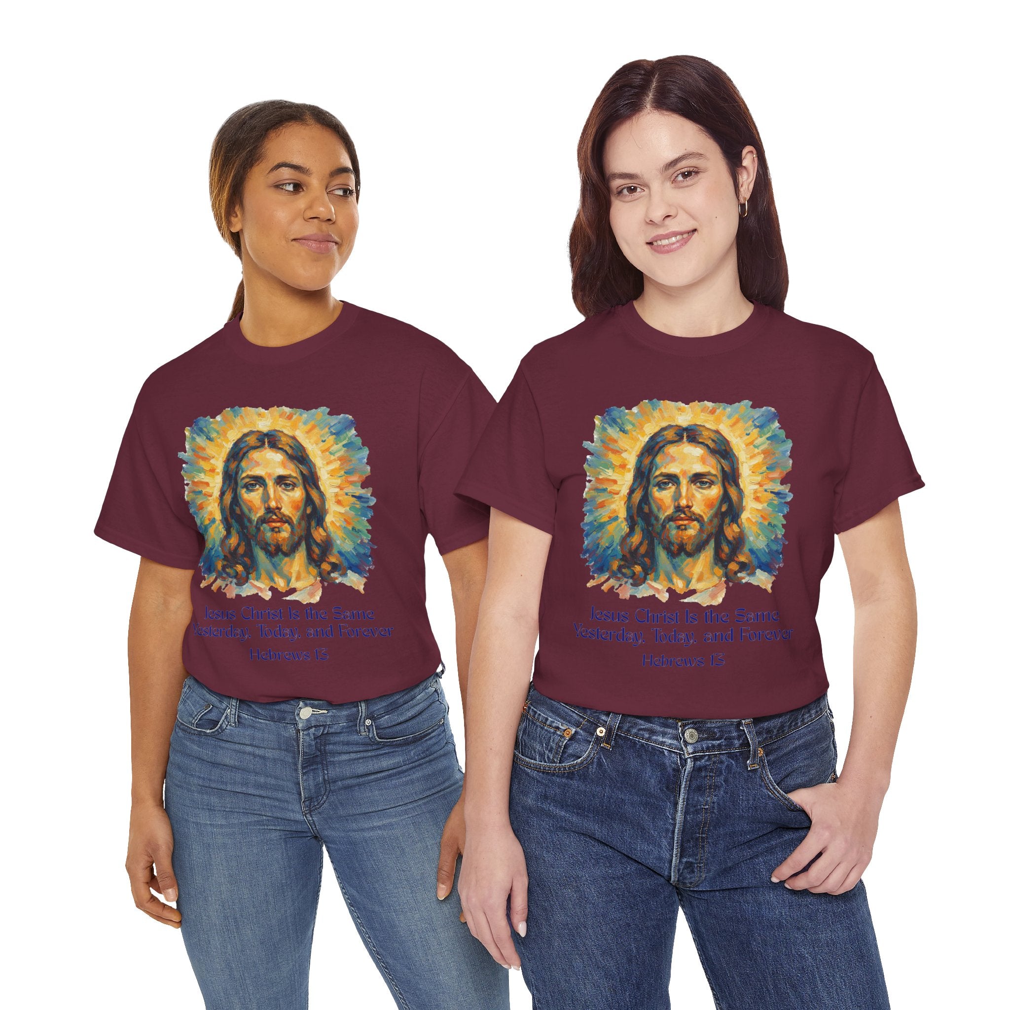 Jesus Portrait – Van Gogh Inspired Style Religious Inspirational Tee - Jesus Christ Design, Faith Shirt, Christian Clothing, Birthday Gift, Everyday Wear