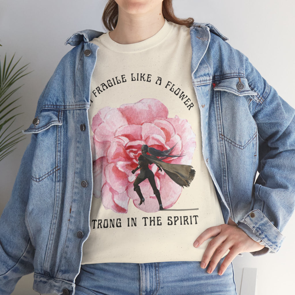 Floral Empowerment Tee, Not Fragile Like a Flower, Strong in the Spirit Shirt, Inspirational Unisex T-Shirt, Gift for Women, [...]