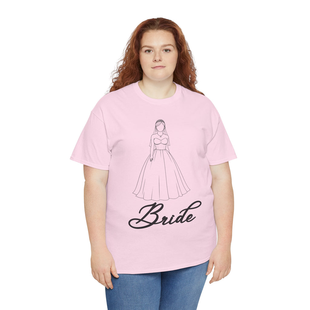 Bride Graphic Unisex Heavy Cotton Tee, Wedding Shirt, Bridal Party Gift, Engagement Celebration, Bride-to-Be Apparel, Wedding Day Outfit