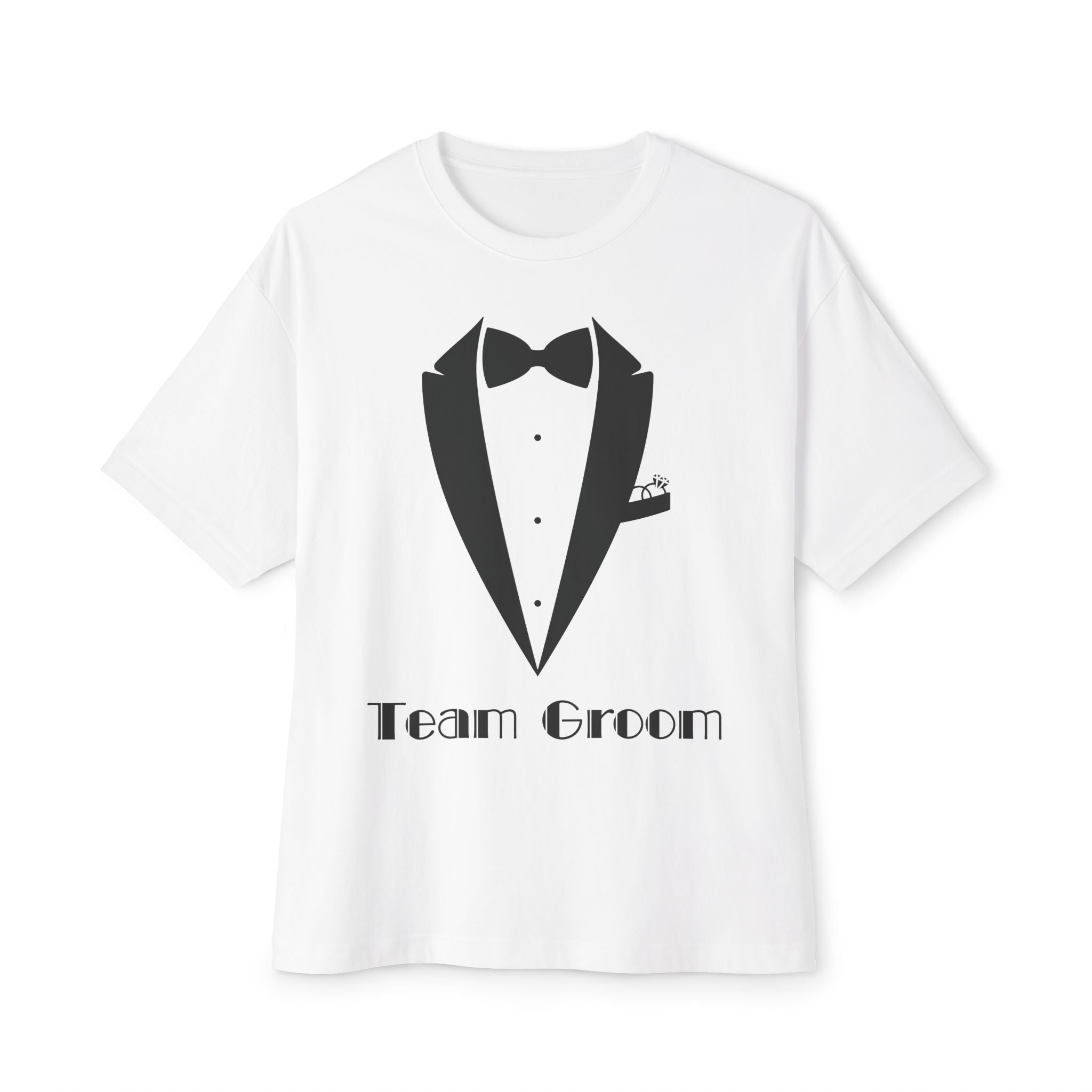 Groom's Team T-Shirt, Casual Wedding Tee, Unisex Oversized Tee, Bridal Party Gift, Groom Squad Shirt, Funny Wedding Apparel