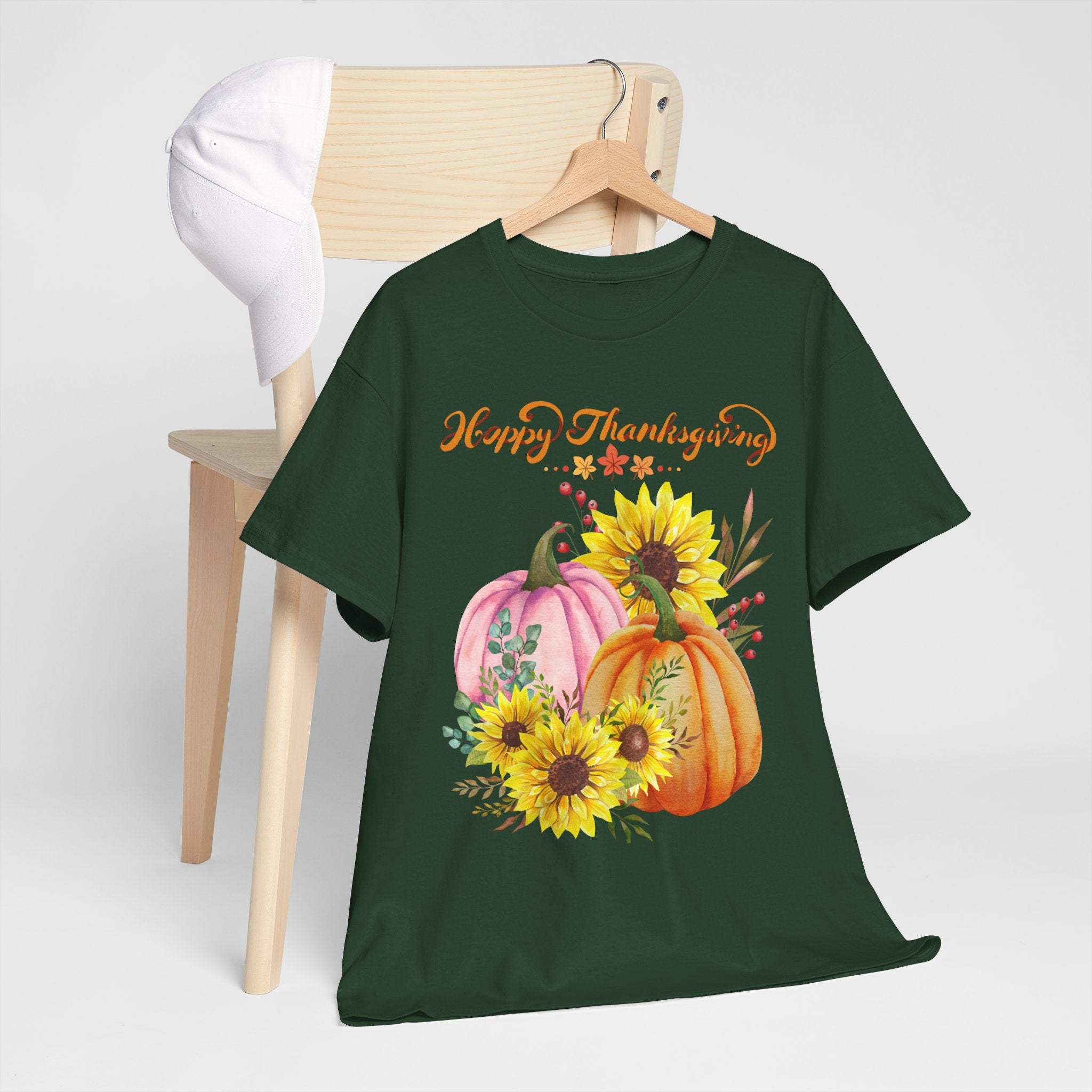 Thanksgiving T-shirts, Pumpkin Tee, Autumn Shirt, Unisex Fall Apparel, Holiday Gift, Cozy Outfit, Harvest Festival Clothing