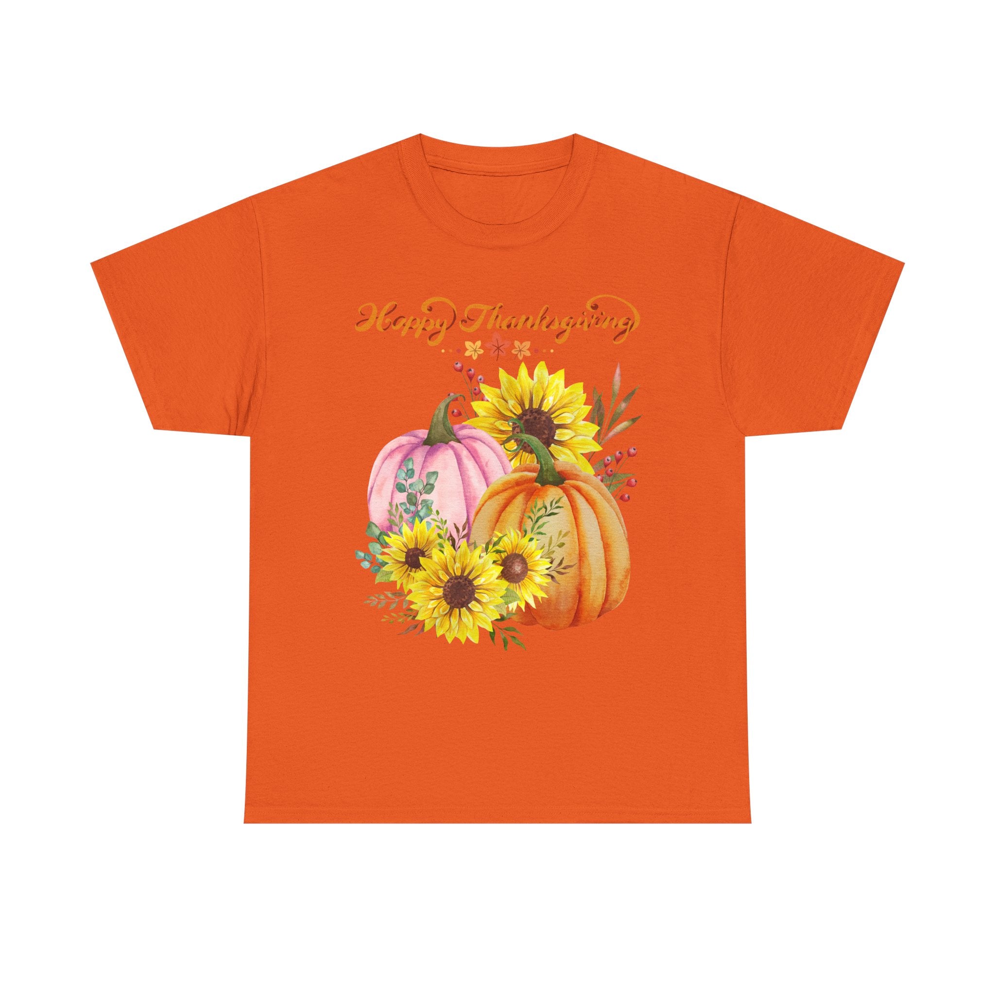 Thanksgiving T-shirts, Pumpkin Tee, Autumn Shirt, Unisex Fall Apparel, Holiday Gift, Cozy Outfit, Harvest Festival Clothing