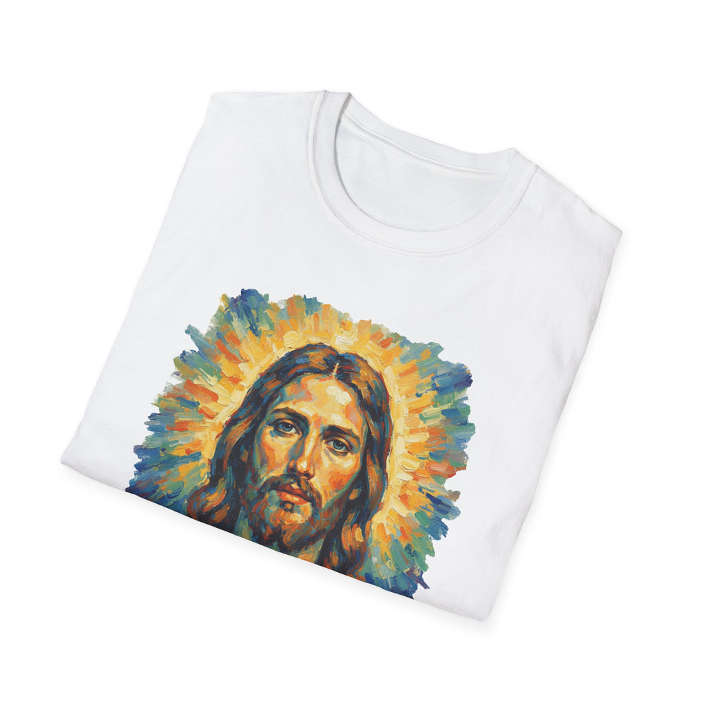 Jesus Christ Graphic Tee, Unisex Softstyle T-Shirt, Faith Apparel, Inspirational Gift, Religious Top