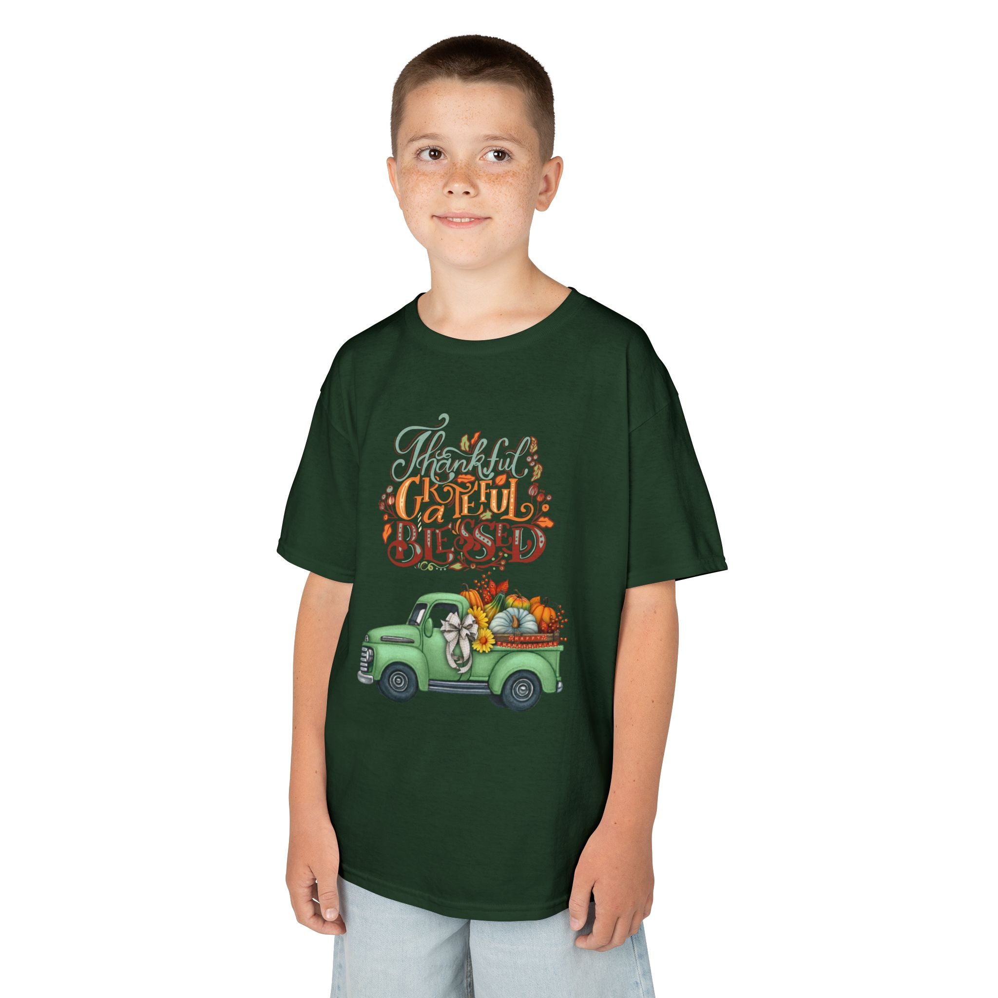 Blessed Fall Kids Tee, Adorable Autumn Shirt, Cute Harvest T-Shirt, Thanksgiving Gift for Kids, Comfy Cotton Youth Apparel