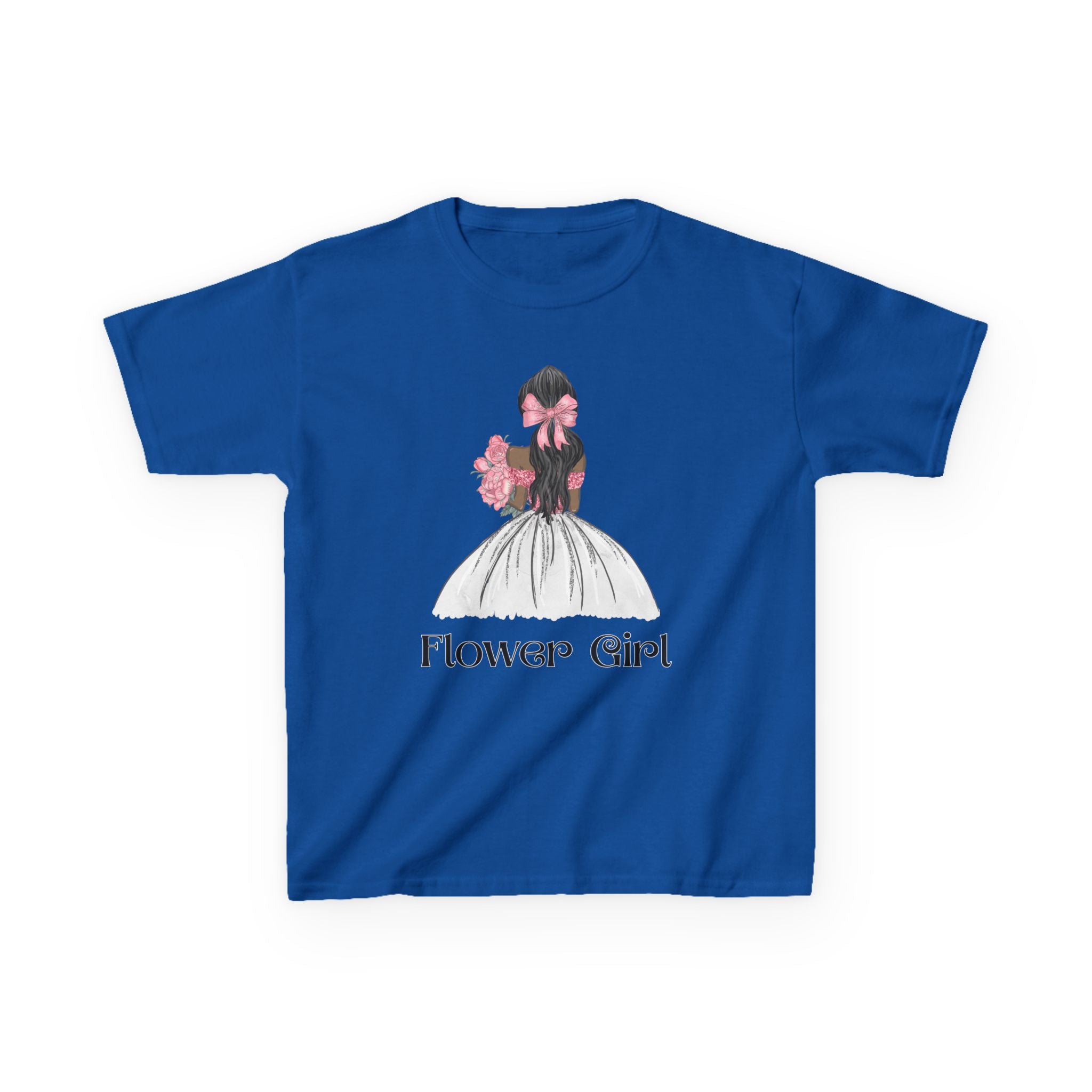 Flower Girl Kids Tee, Cute Floral T-Shirt for Flower Girls, Wedding Apparel, Toddler Gift, Birthday Outfit, Spring Fling Top
