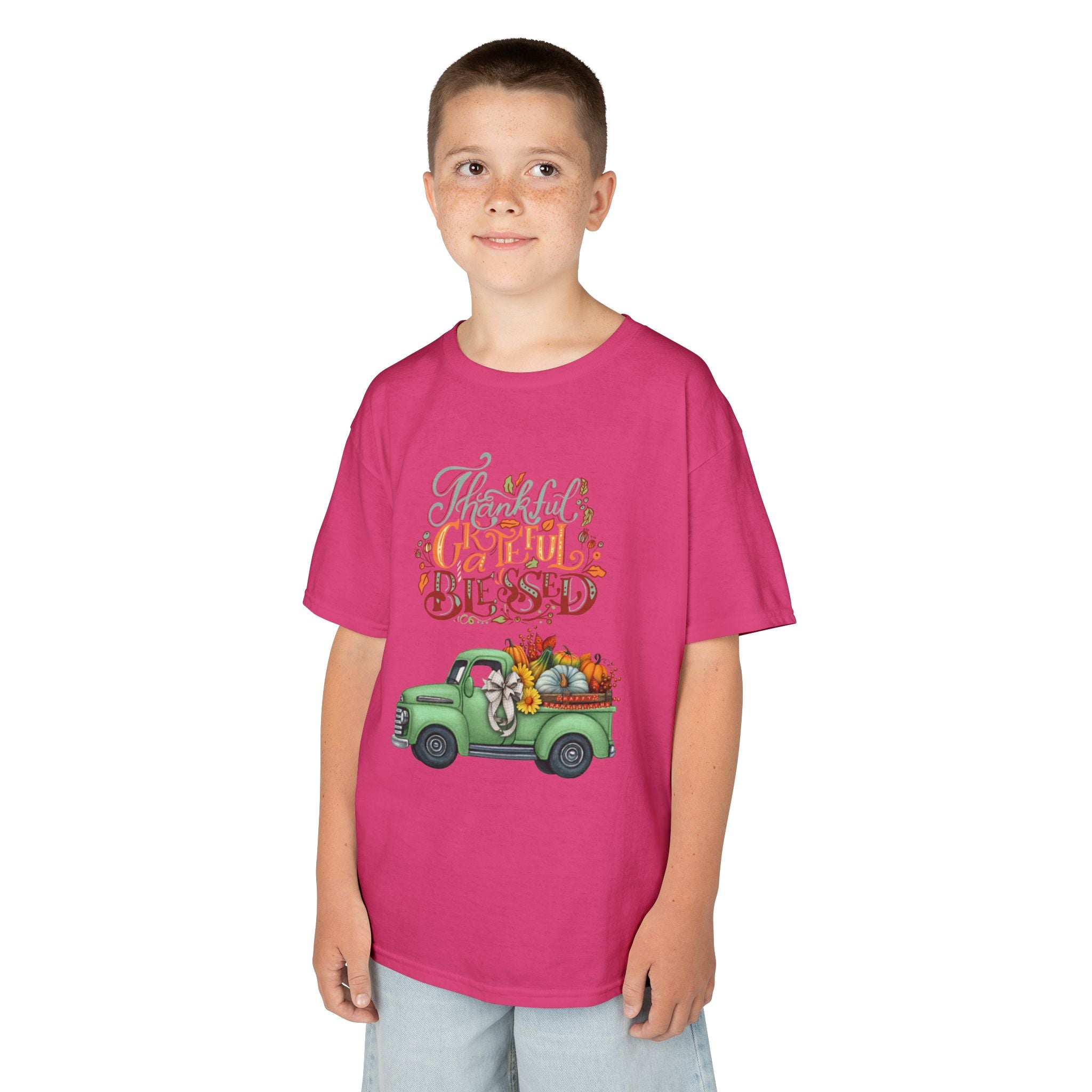 Blessed Fall Kids Tee, Adorable Autumn Shirt, Cute Harvest T-Shirt, Thanksgiving Gift for Kids, Comfy Cotton Youth Apparel