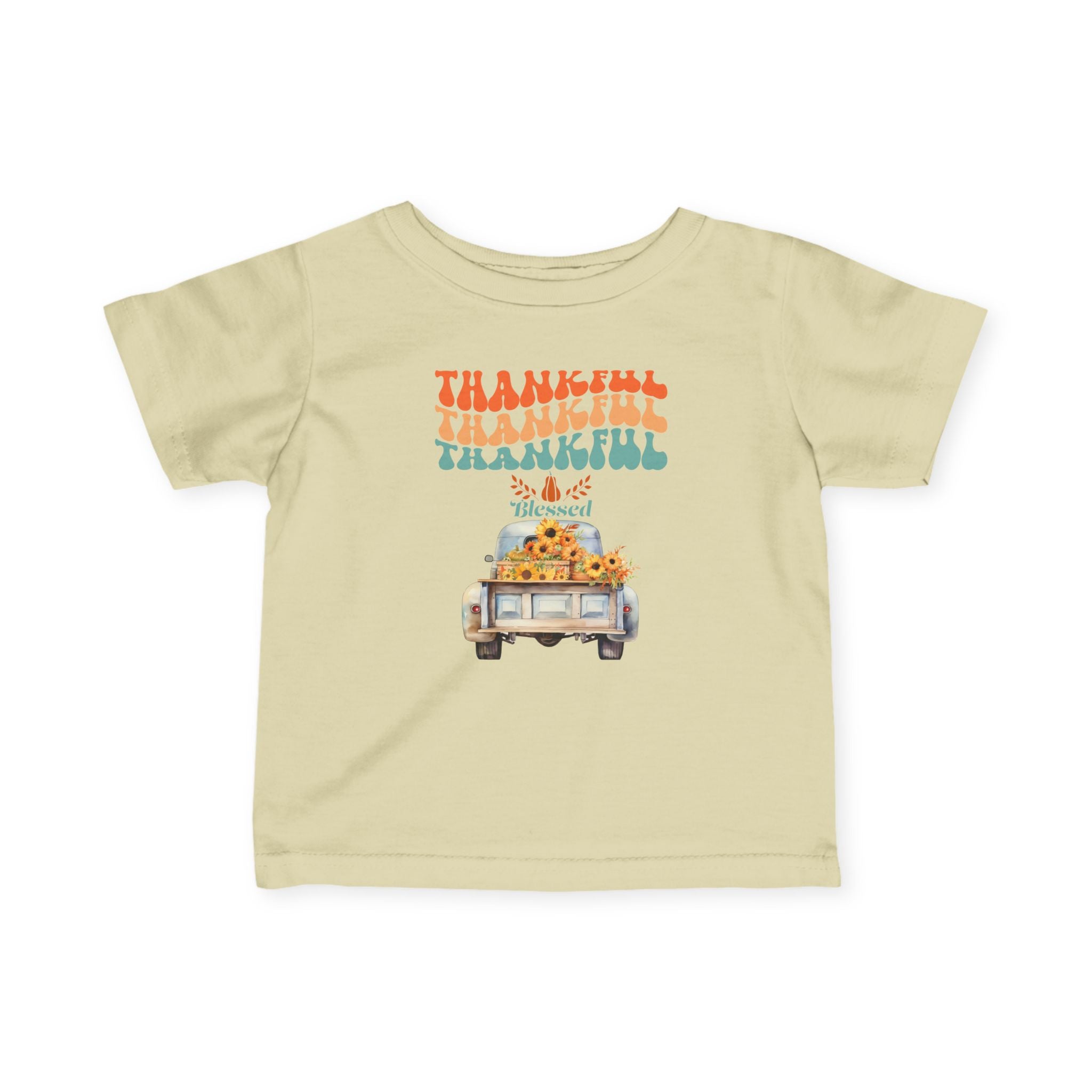 Thankful Infant T-Shirt, Cute Baby Tee, Thanksgiving Outfit, Fall Baby Clothing, Holiday Gift for Infants, Seasonal Wear