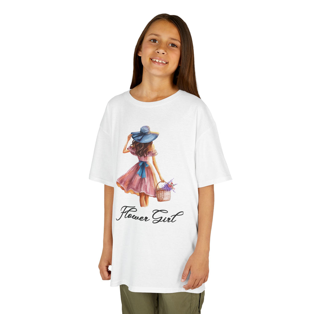 Flower Girl Kids Tee, Cute Kids T-Shirt, Spring Fashion, Outdoor Playwear, Children's Gift, Floral Design